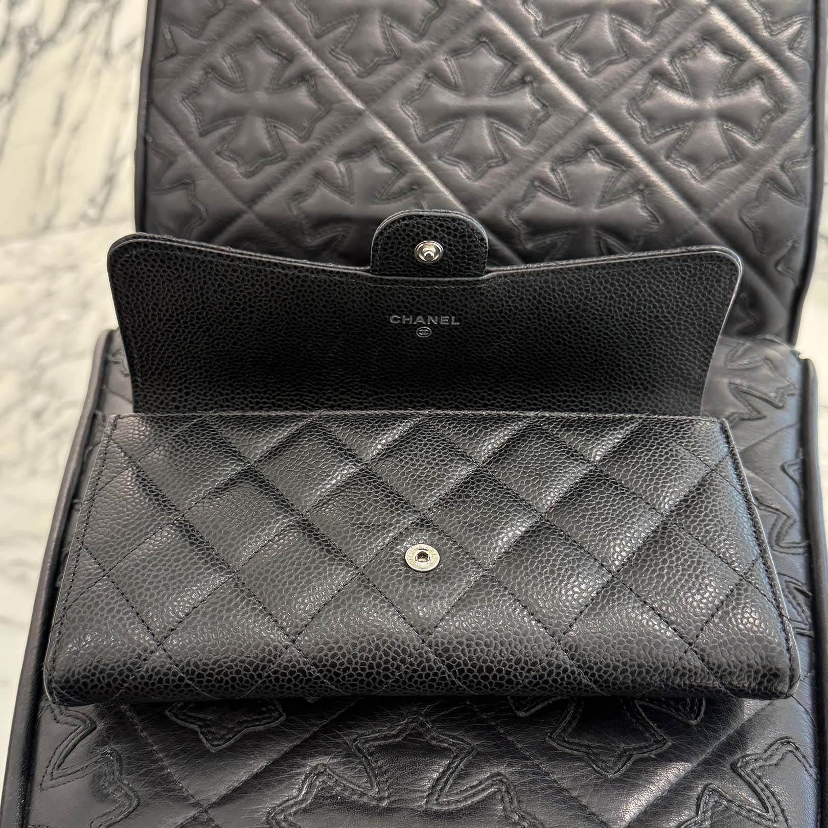 CHANEL Matelasse Classic Long Flap Wallet AP0241 Y01588 C3906 シャネル マトラッセ クラシック ロング フラップ ウォレット
