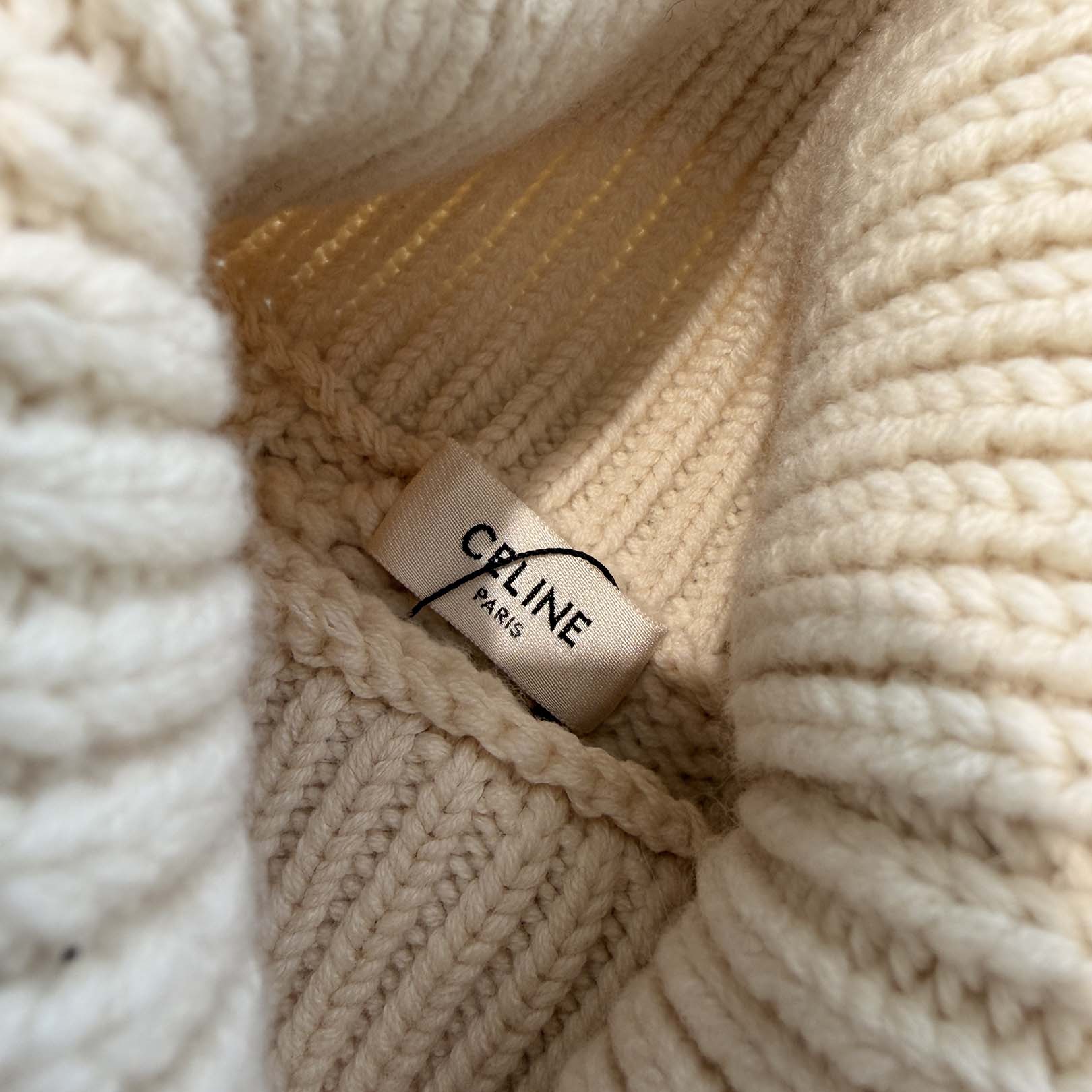 CELINE Turtleneck Wool Knit Sweater 2A804374D Size XL セリーヌ タートルネック ウール ニットセーター サイズXL