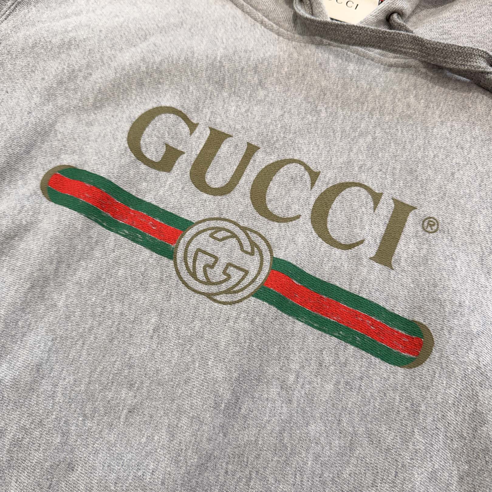 GUCCI 2018AW Sherry Line Interlocking Vintage Logo Hoodie 463591 X5S85 Size M グッチ シェリーライン インターロッキング ヴィンテージロゴ パーカー サイズM