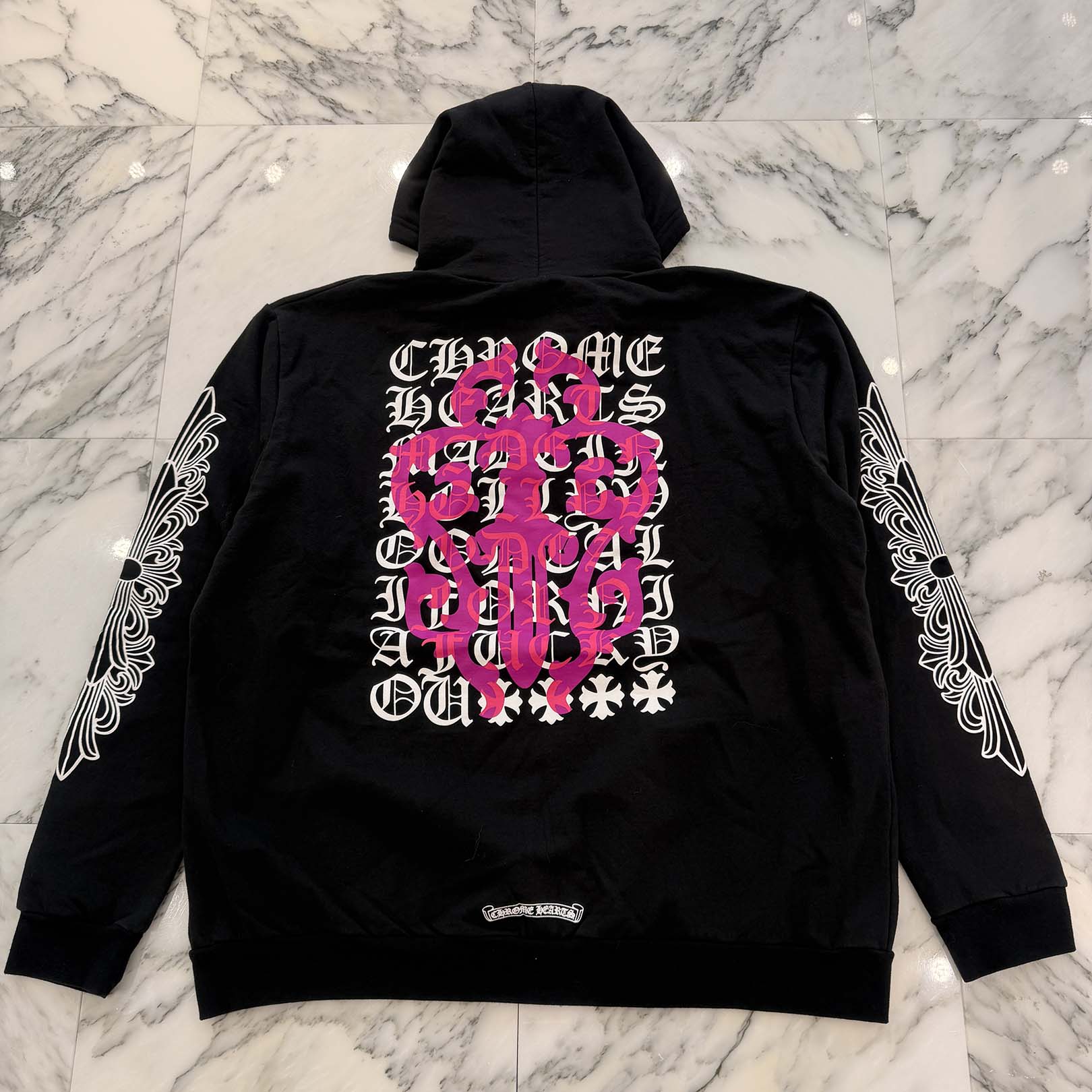 CHROME HEARTS Dagger Eye Chart Zip Up Hoodie Size XL クロムハーツ ダガーアイチャート ジップアップフーディ サイズXL