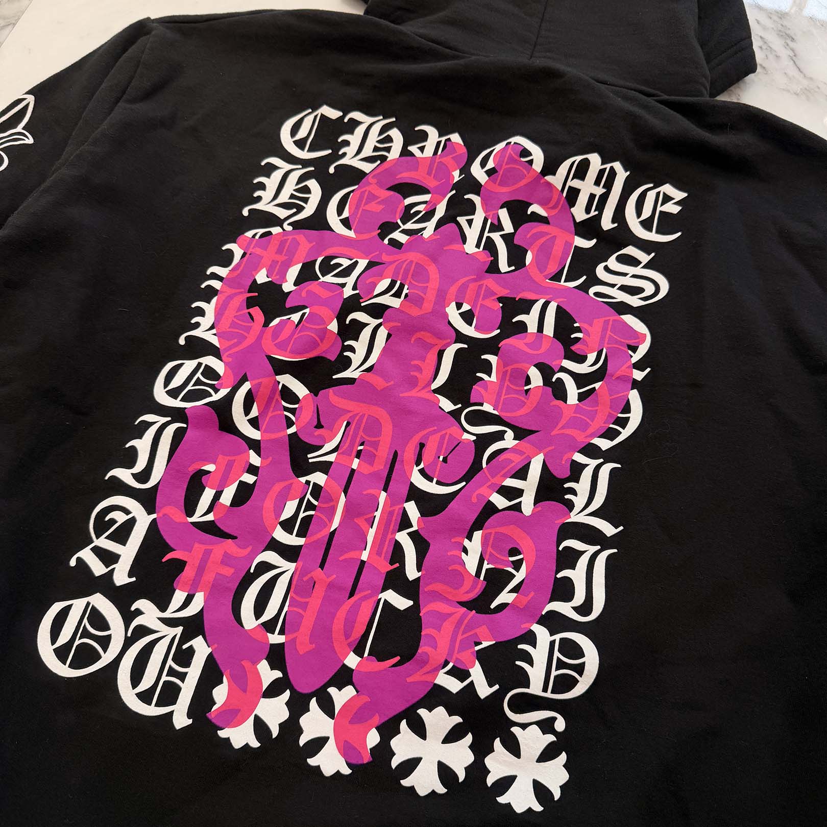 CHROME HEARTS Dagger Eye Chart Zip Up Hoodie Size XL クロムハーツ ダガーアイチャート ジップアップフーディ サイズXL