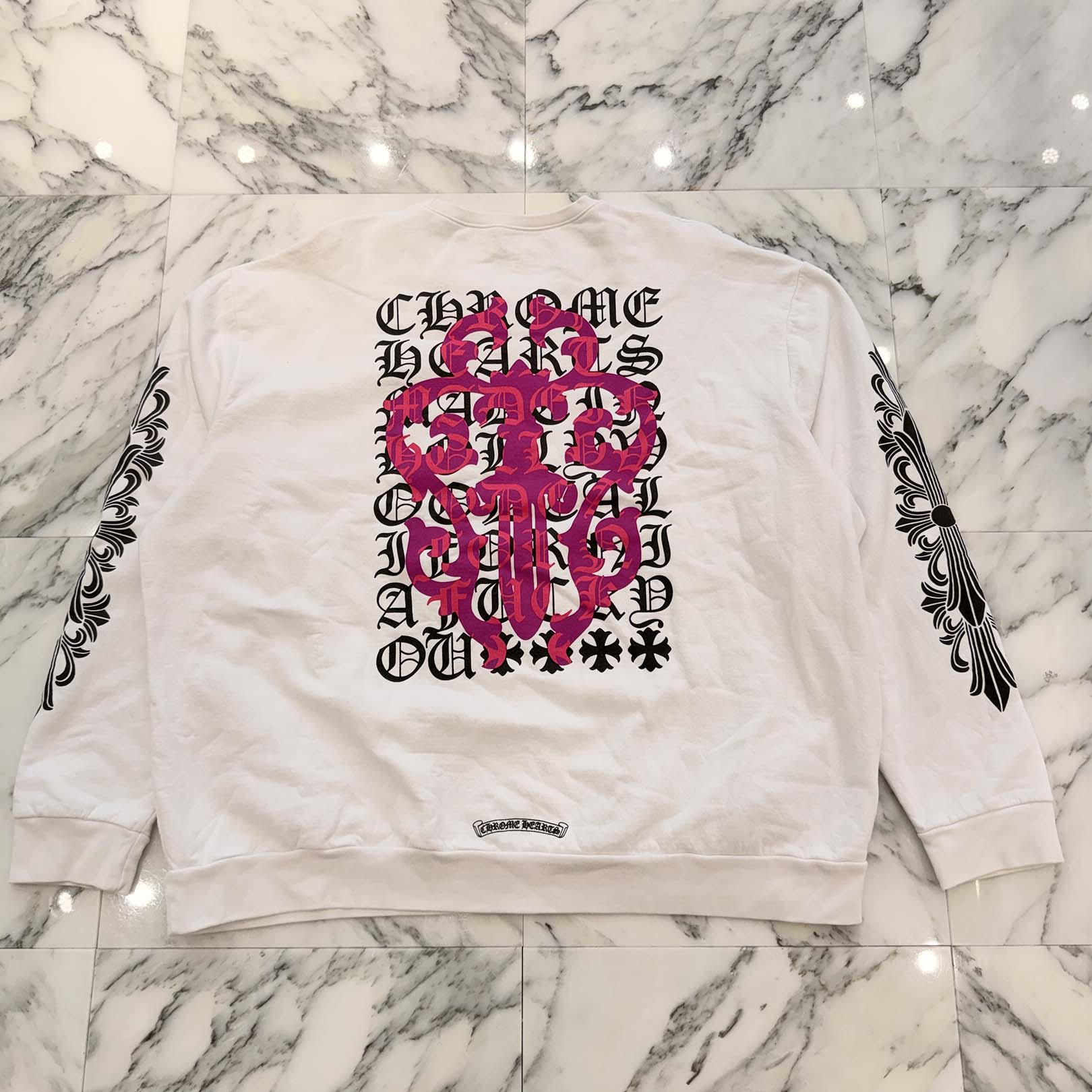 CHROME HEARTS Dagger Eye Chart Sweat Shirt Size XXL クロムハーツ ダガー アイチャート スウェットシャツ サイズXXL