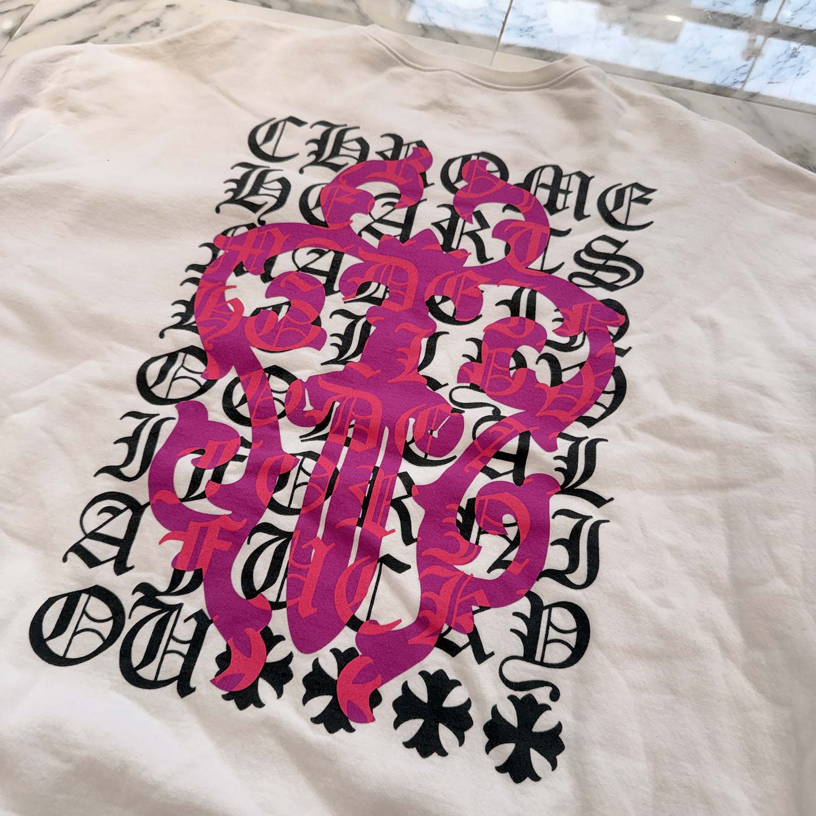 CHROME HEARTS Dagger Eye Chart Sweat Shirt Size XXL クロムハーツ ダガー アイチャート スウェットシャツ サイズXXL