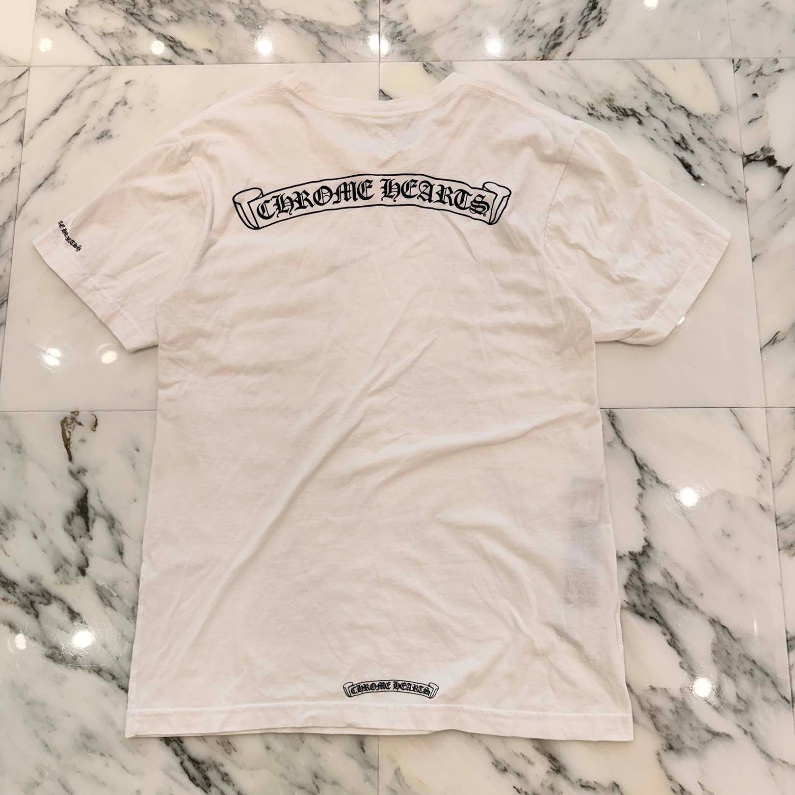CHROME HEARTS Back Scroll Logo Tee Size M クロムハーツ バックスクロールロゴ Tシャツ サイズM