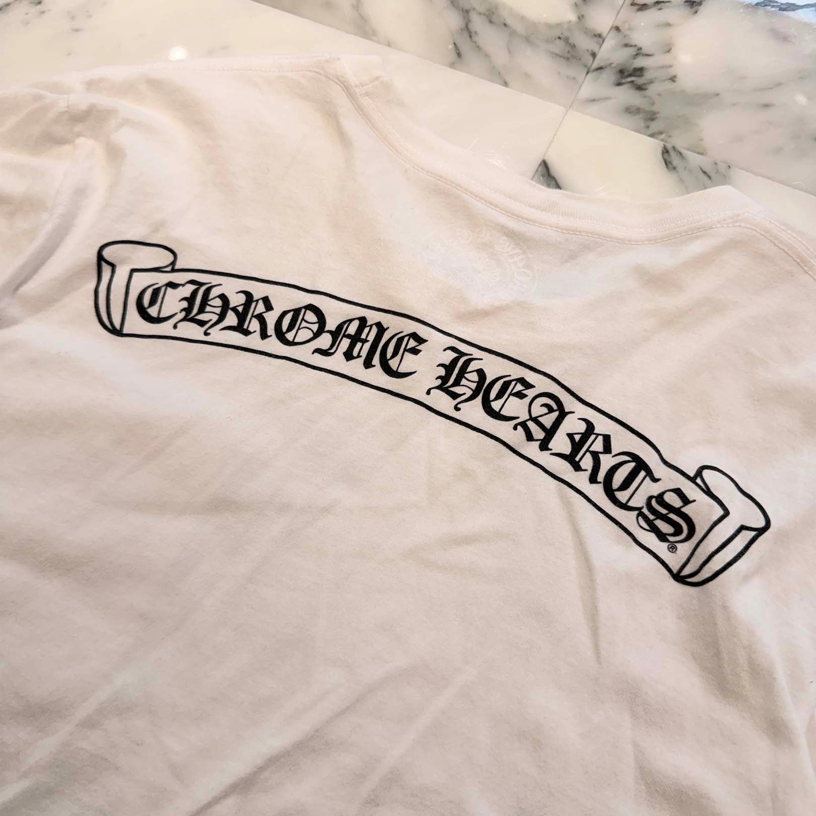 CHROME HEARTS Back Scroll Logo Tee Size M クロムハーツ バックスクロールロゴ Tシャツ サイズM