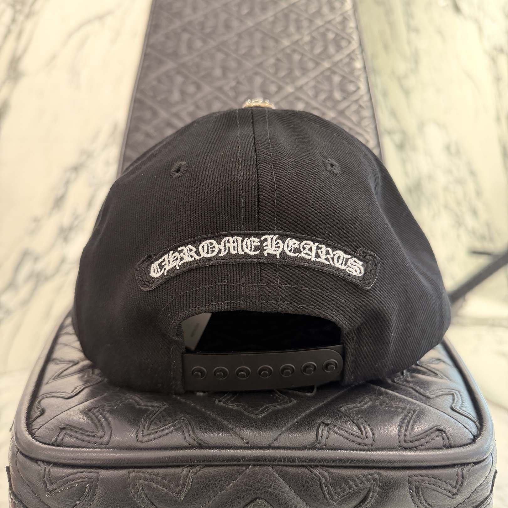 CHROME HEARTS RS3 Cross Embroidery Trucker Cap Size ONE SIZE (53-60) クロムハーツ RS3クロス刺繡 トラッカーキャップ ONE SIZE (53-60)