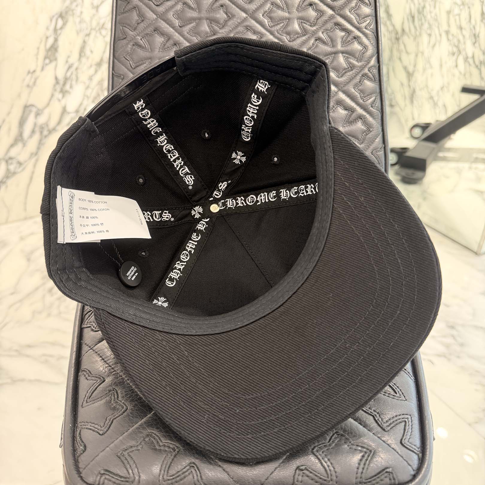 CHROME HEARTS RS3 Cross Embroidery Trucker Cap Size ONE SIZE (53-60) クロムハーツ RS3クロス刺繡 トラッカーキャップ ONE SIZE (53-60)