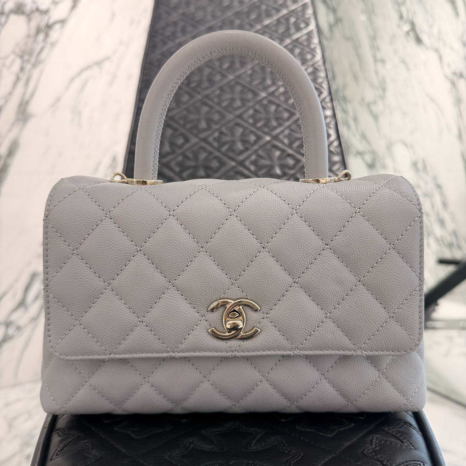 CHANEL 2024P Matelasse Coco Handle 24 Top Handle Flap Shoulder Bag シャネル マトラッセ ココハンドル 24 トップハンドル フラップショルダーバッグ