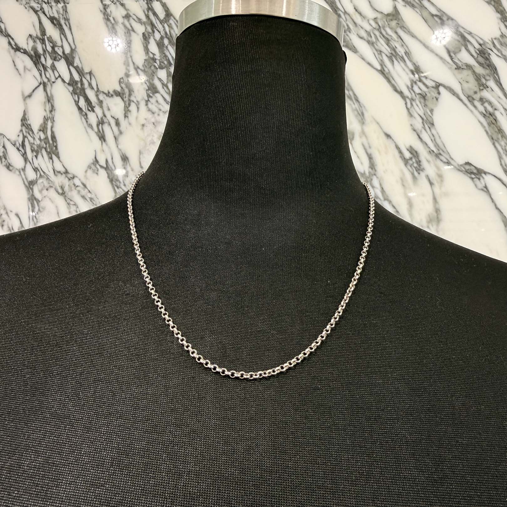 CHROME HEARTS Roll Chain Necklace Size 18 Inch クロムハーツ ロール