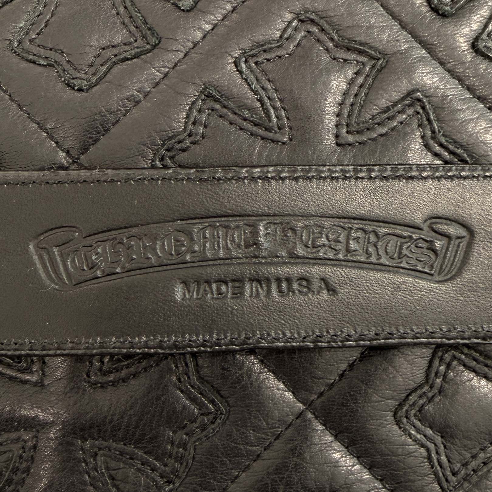 CHROME HEARTS Multi Color Cemetery Cross Patch Leather Belt Size 36 クロムハーツ マルチカラー セメタリークロスパッチ レザーベルト サイズ36
