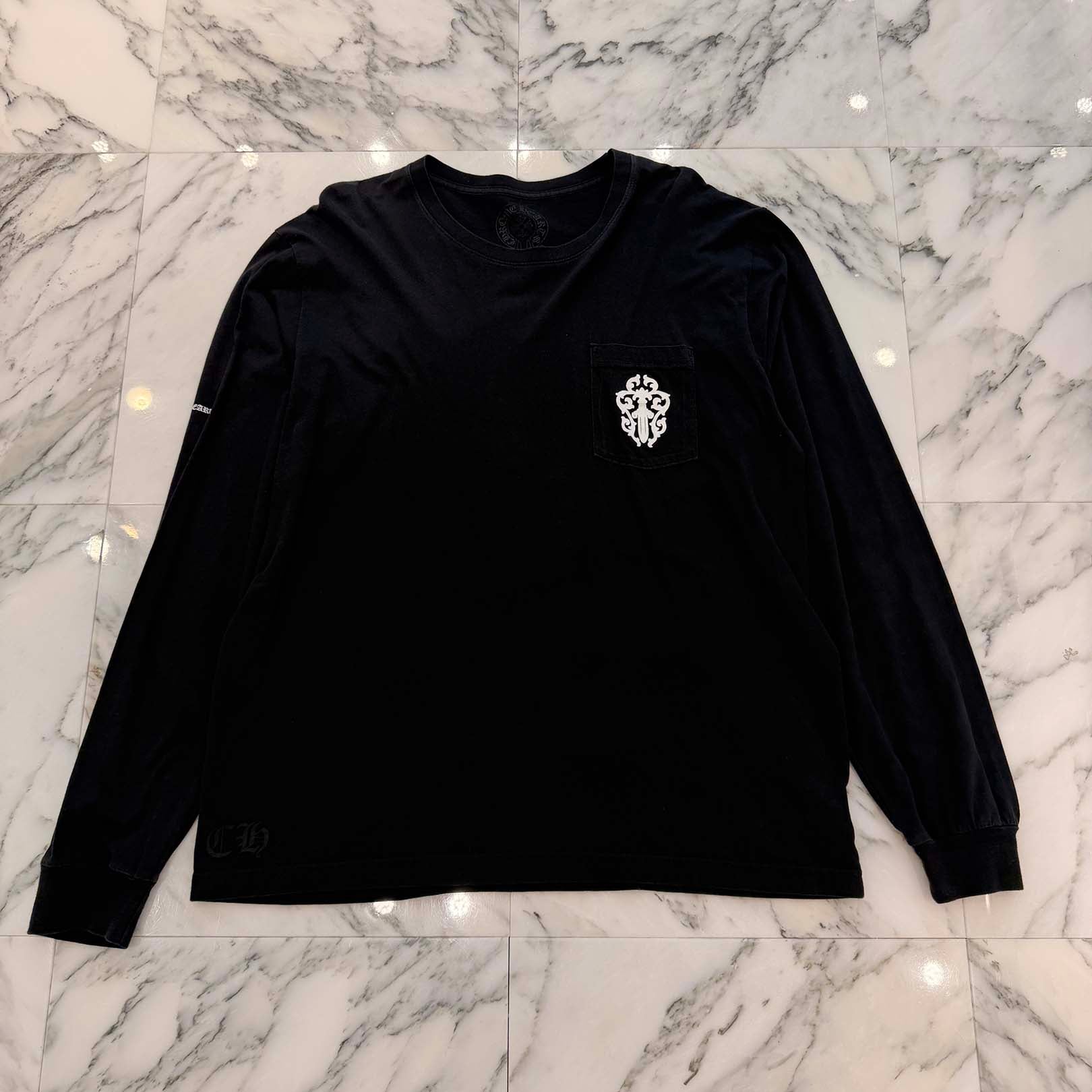 CHROME HEARTS Back Vine Dagger Print Long Sleeve Tee Size XL クロムハーツ バックヴァインダガープリント ロングスリーブTシャツ サイズXL