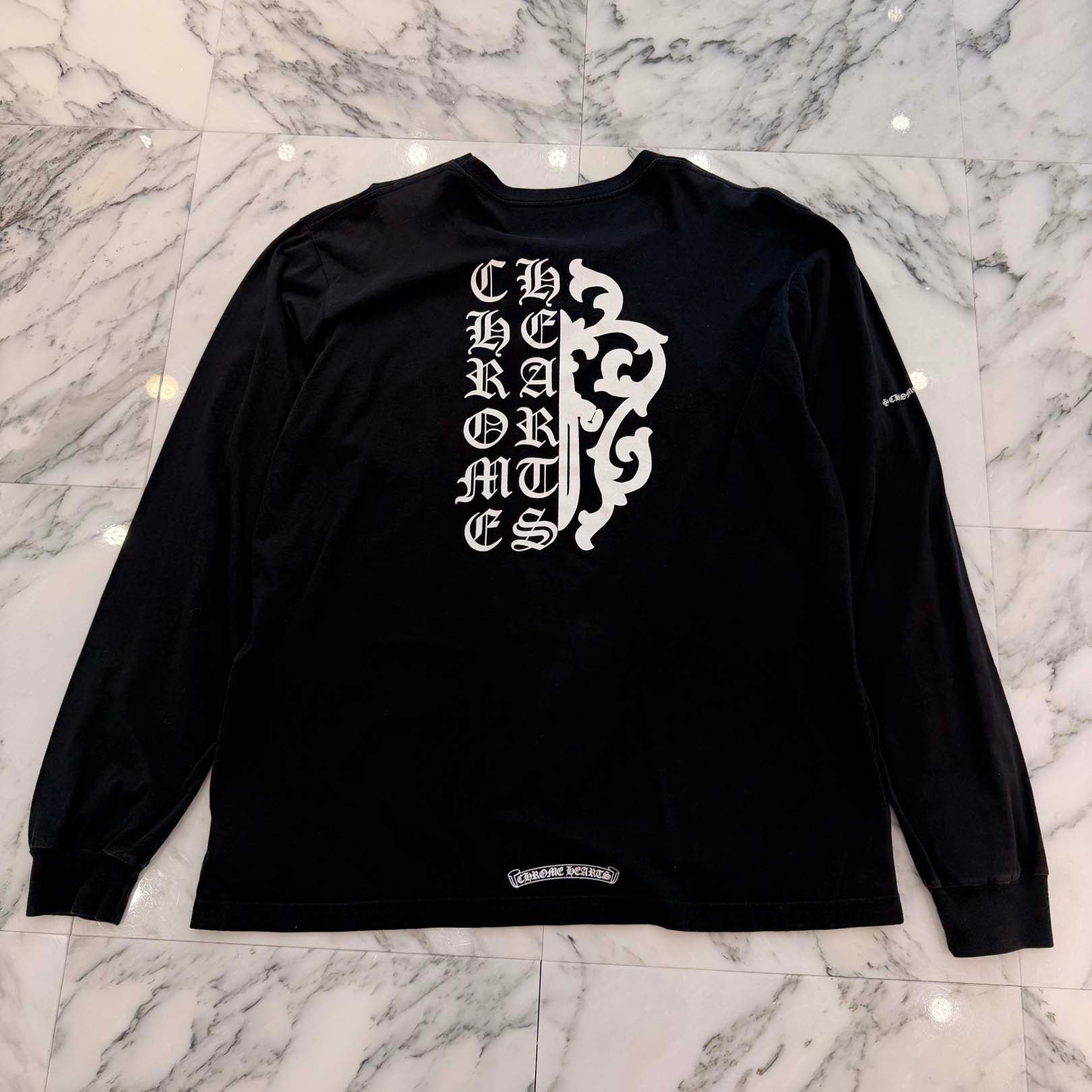 CHROME HEARTS Back Vine Dagger Print Long Sleeve Tee Size XL クロムハーツ バックヴァインダガープリント ロングスリーブTシャツ サイズXL