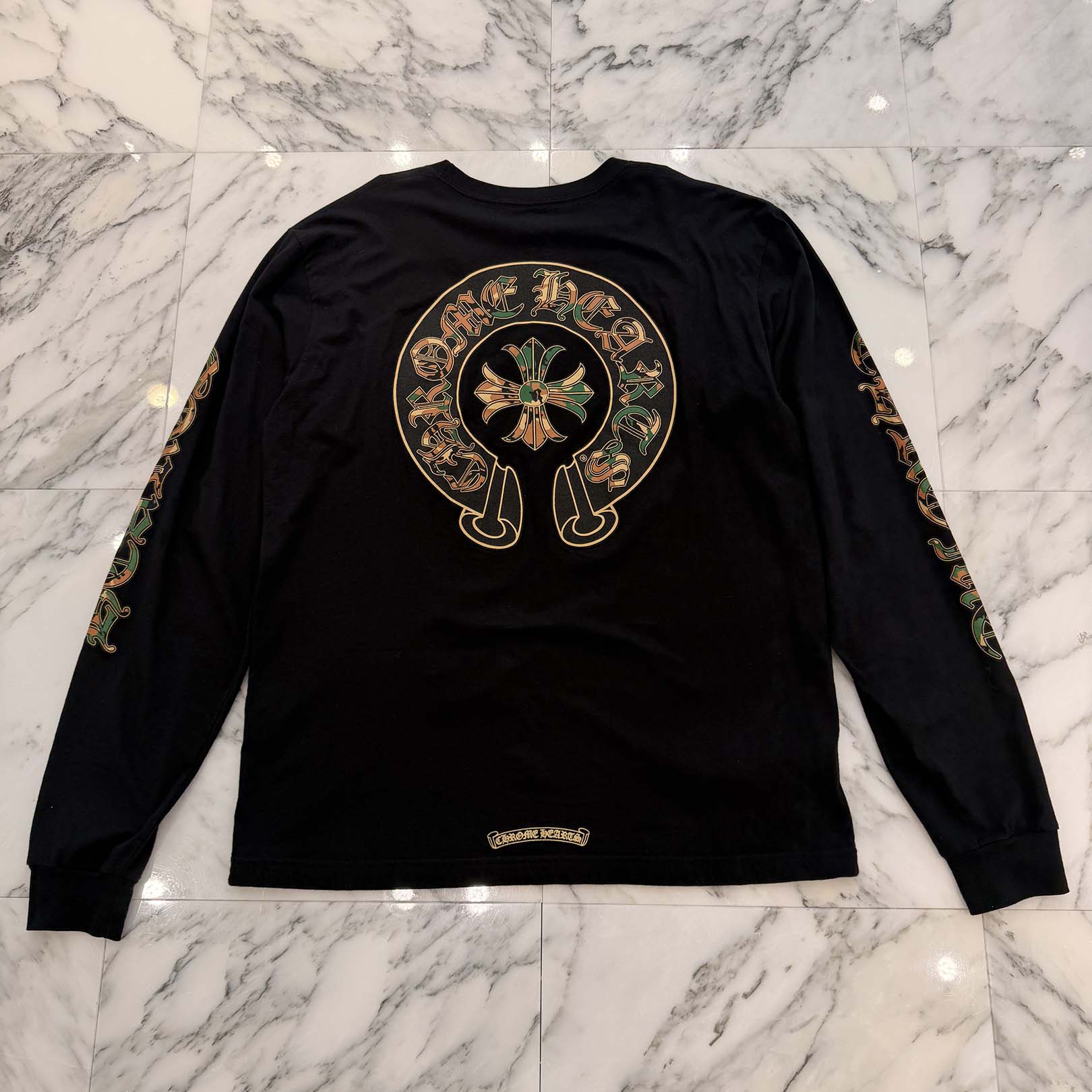 CHROME HEARTS Camo Horseshoe Long Sleeve Tee Size XL クロムハーツ カモ ホースシュー ロングスリーブ ティーシャツ サイズXL