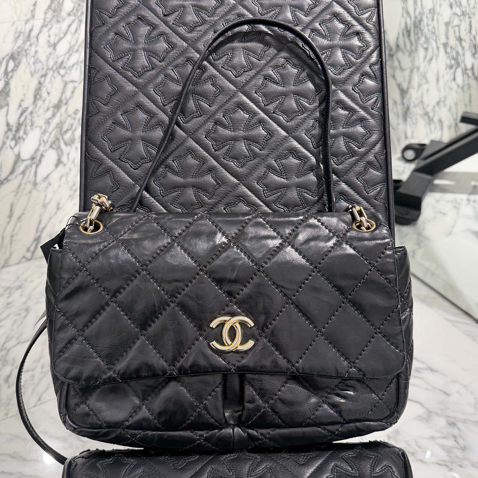 CHANEL Matelasse Wild Stitch Chain Shoulder Bag シャネル