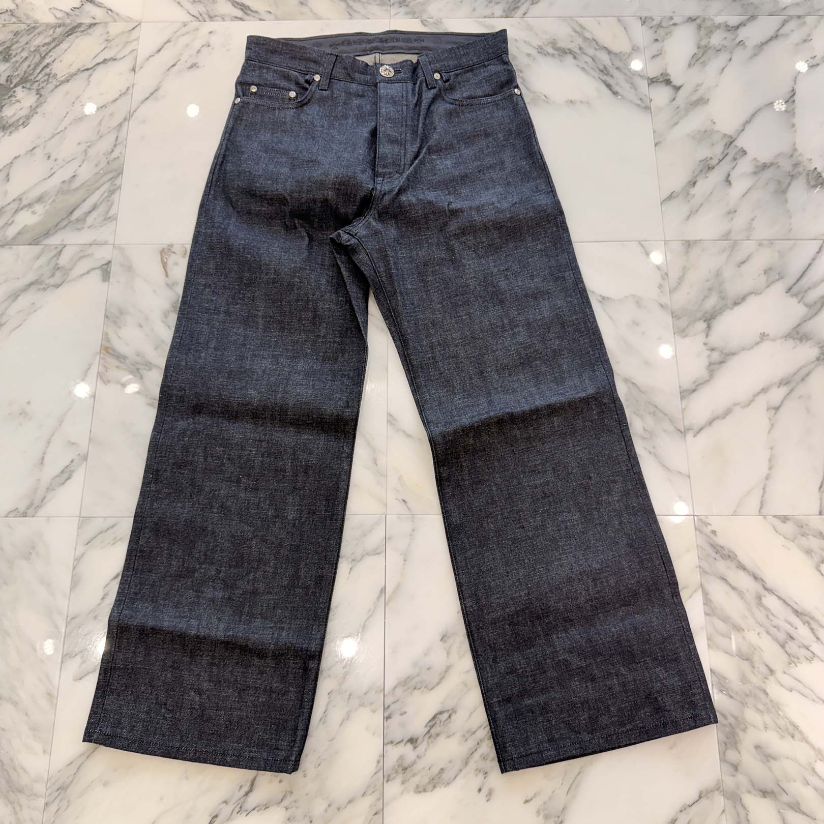 CHROME HEARTS KS FIT Cross Ball Button Denim Pants Size 30 クロムハーツ KSフィット クロスボールボタン デニムパンツ サイズ30