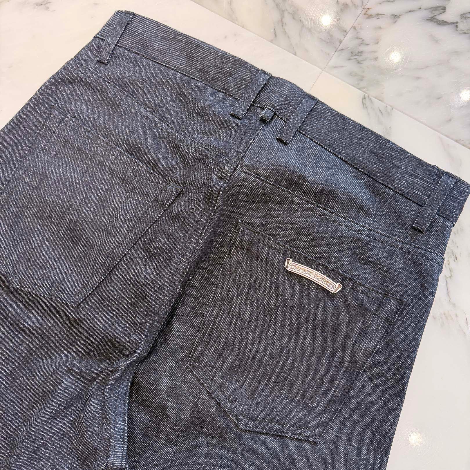 CHROME HEARTS KS FIT Cross Ball Button Denim Pants Size 30 クロムハーツ KSフィット クロスボールボタン デニムパンツ サイズ30