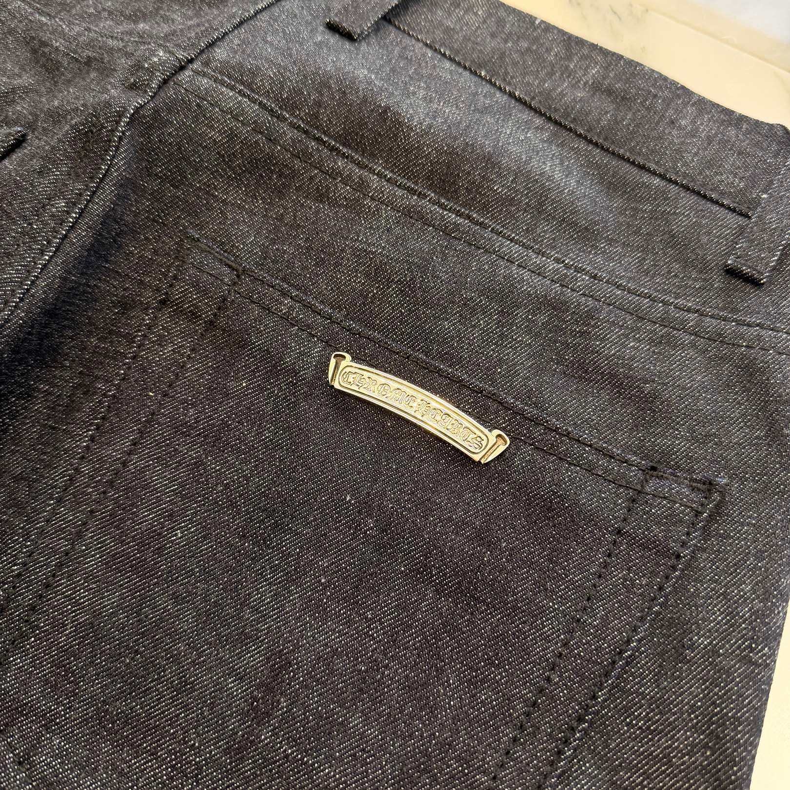 CHROME HEARTS KS FIT Cross Ball Button Denim Pants Size 30 クロムハーツ KSフィット クロスボールボタン デニムパンツ サイズ30
