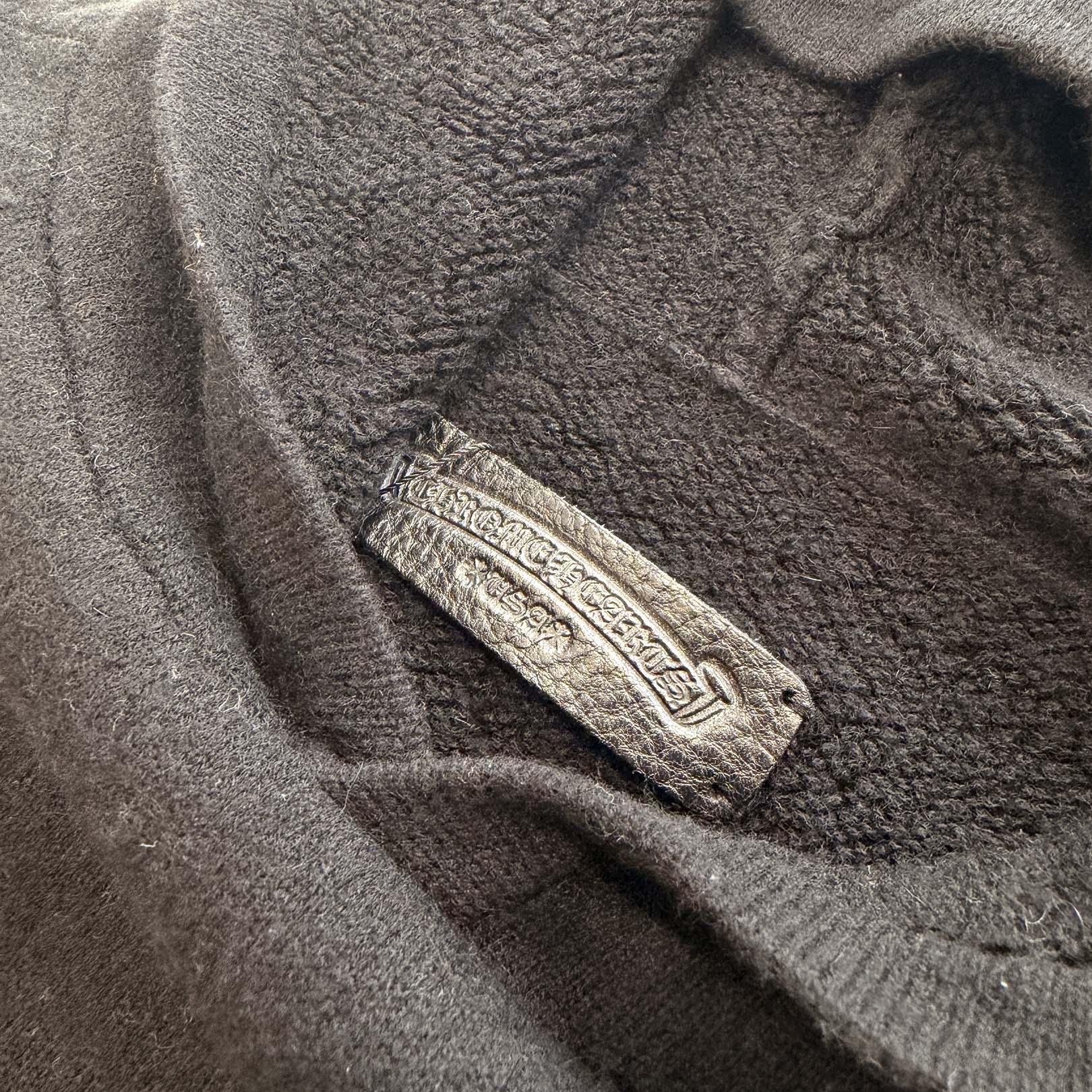 CHROME HEARTS Arm Logo Embroidery Cashmere Knit Pullover Hoodie Size L クロムハーツ アームロゴ刺繍 カシミヤニット プルオーバーフーディー サイズL