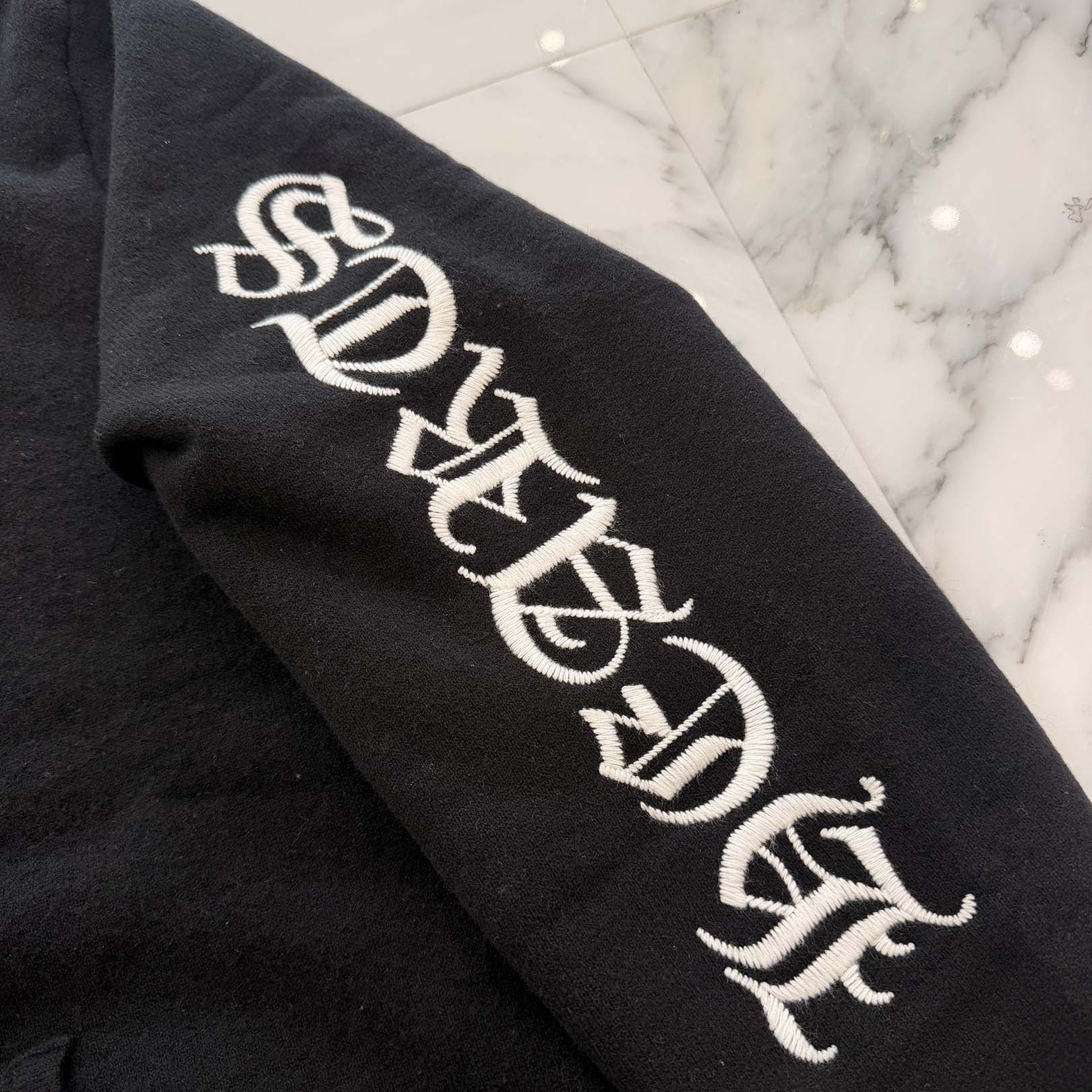 CHROME HEARTS Arm Logo Embroidery Cashmere Knit Pullover Hoodie Size L クロムハーツ アームロゴ刺繍 カシミヤニット プルオーバーフーディー サイズL