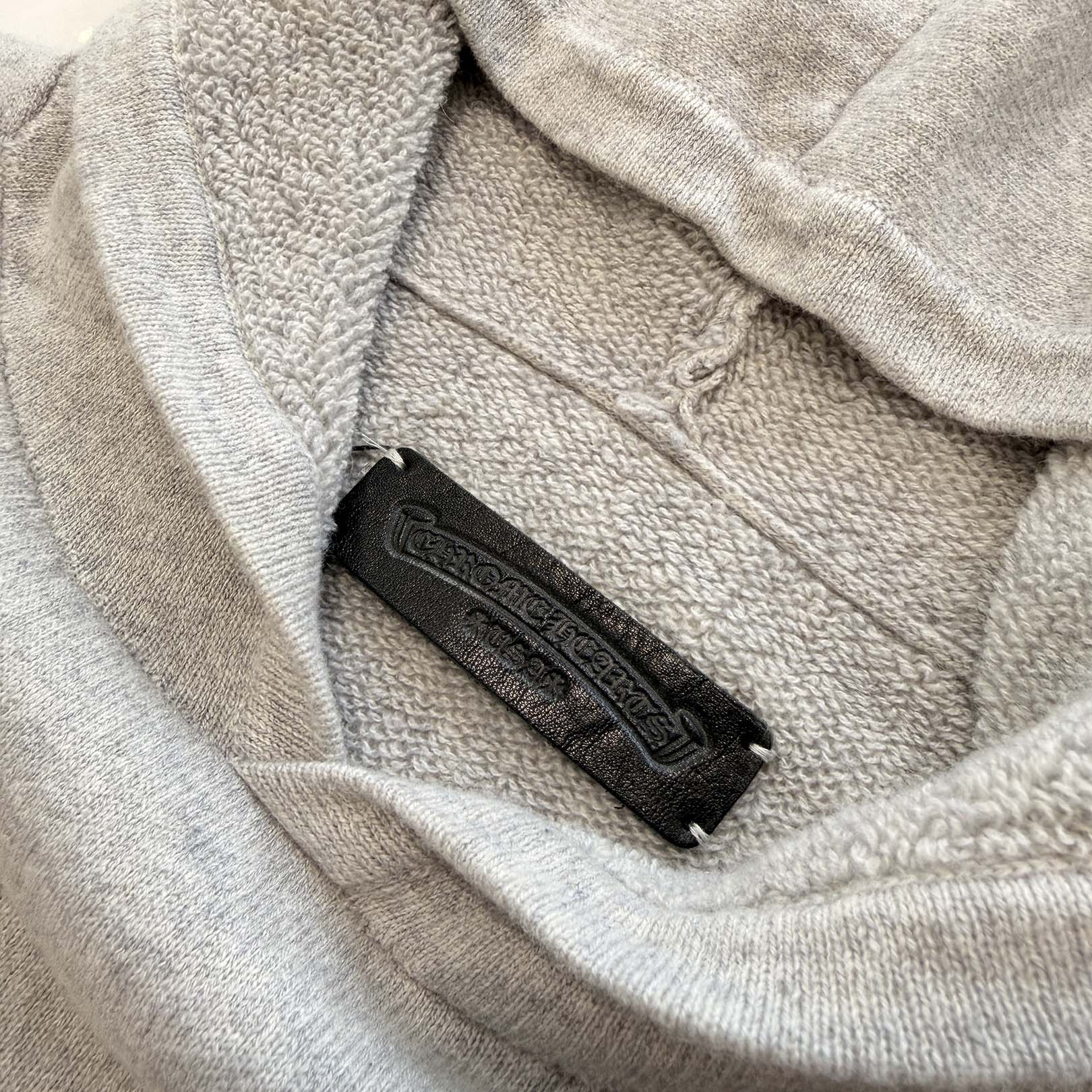 CHROME HEARTS Arm Logo Embroidery Cashmere Knit Pullover Hoodie Size L クロムハーツ アームロゴ刺繍 カシミヤニット プルオーバーフーディー サイズL