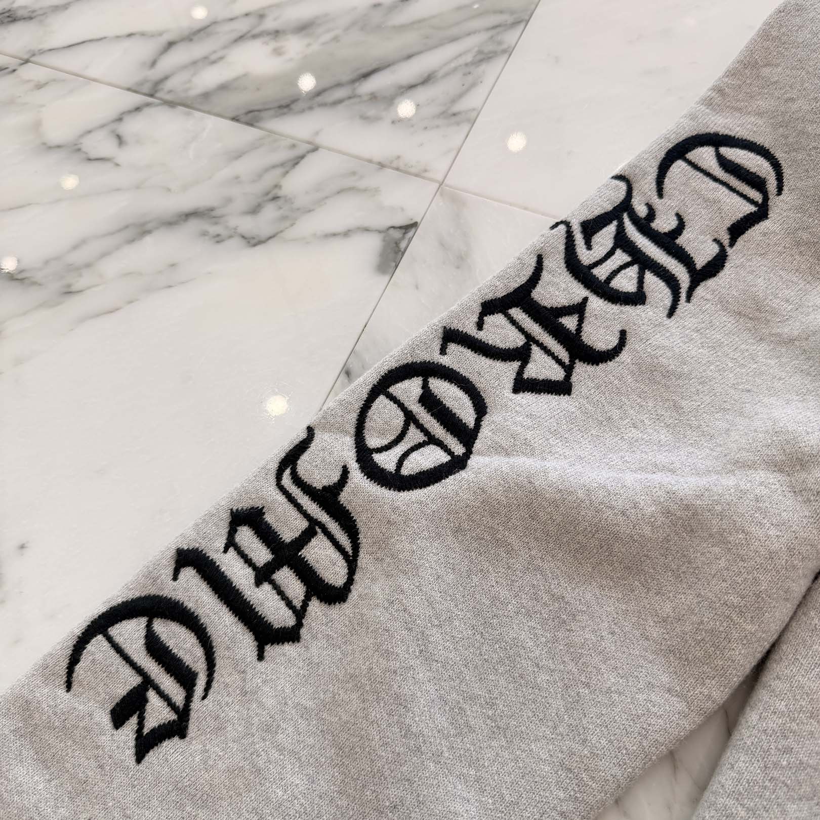 CHROME HEARTS Arm Logo Embroidery Cashmere Knit Pullover Hoodie Size L クロムハーツ アームロゴ刺繍 カシミヤニット プルオーバーフーディー サイズL