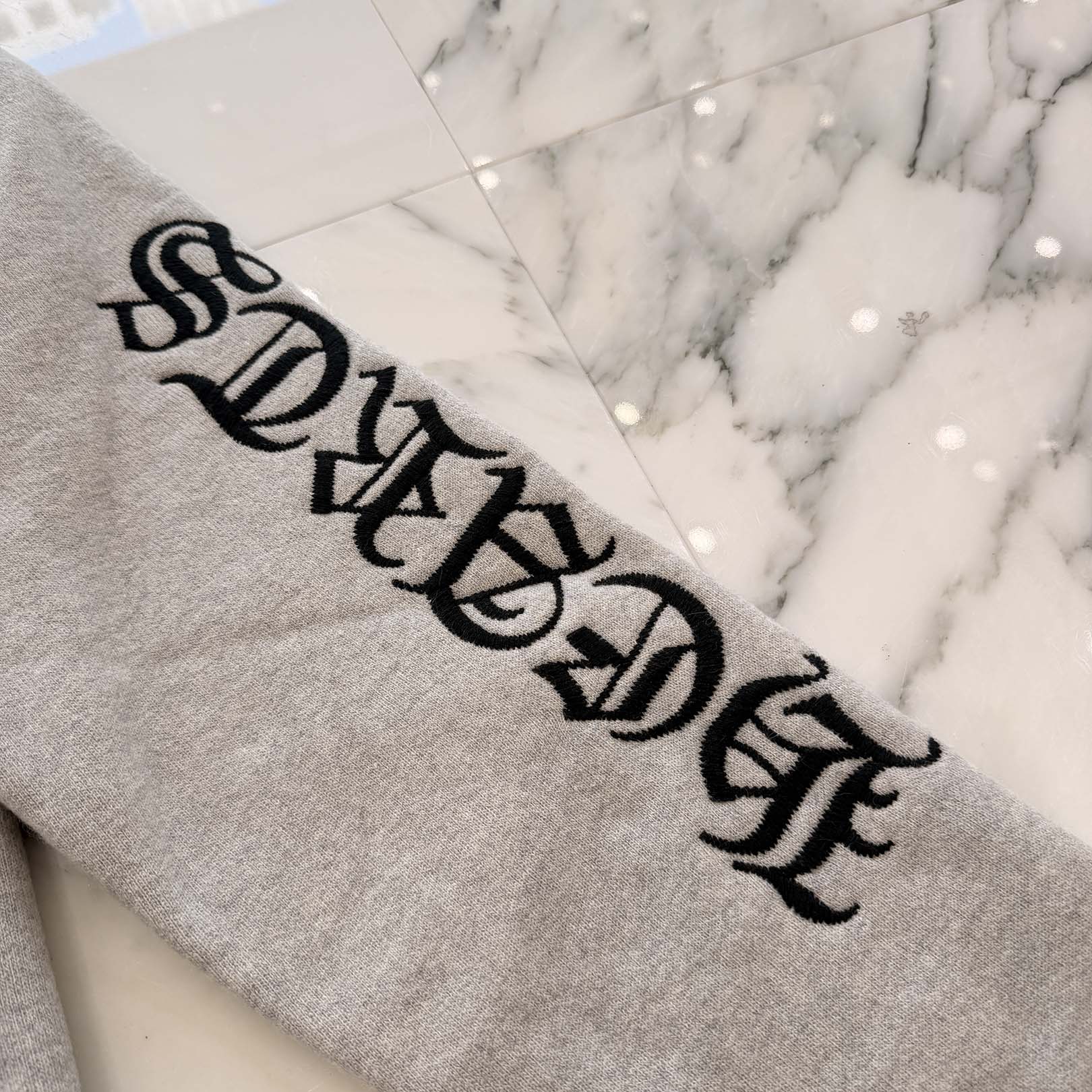 CHROME HEARTS Arm Logo Embroidery Cashmere Knit Pullover Hoodie Size L クロムハーツ アームロゴ刺繍 カシミヤニット プルオーバーフーディー サイズL