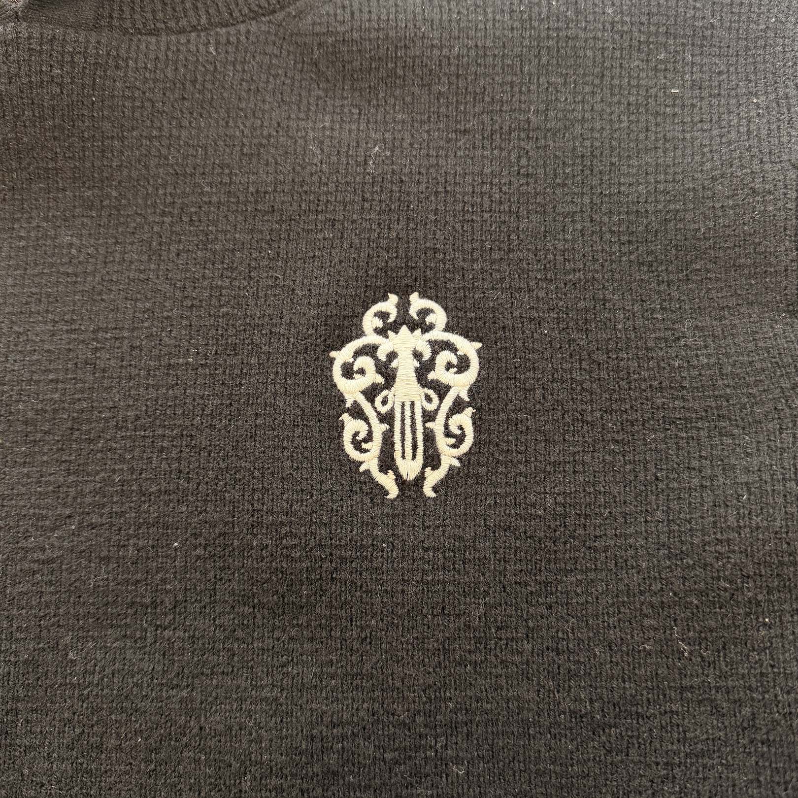 CHROME HEARTS YNOT Vine Dagger Embroidery Cashmere Knit Hoodie Size XL クロムハーツ ワイノット ヴァインダガー ロゴ刺繍 カシミヤニットフーディー サイズXL