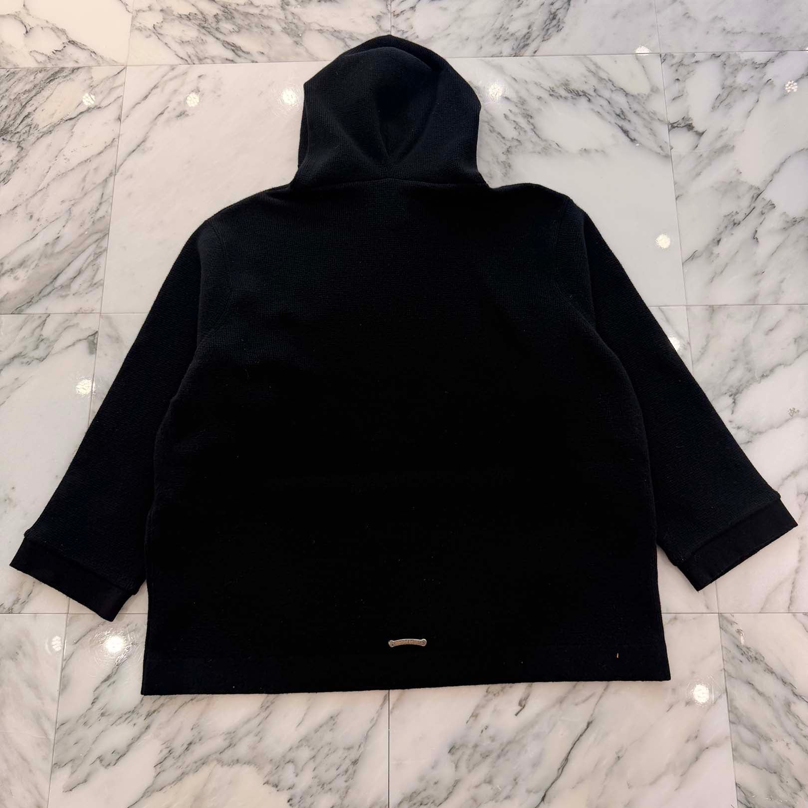 CHROME HEARTS YNOT Vine Dagger Embroidery Cashmere Knit Hoodie Size XL クロムハーツ ワイノット ヴァインダガー ロゴ刺繍 カシミヤニットフーディー サイズXL