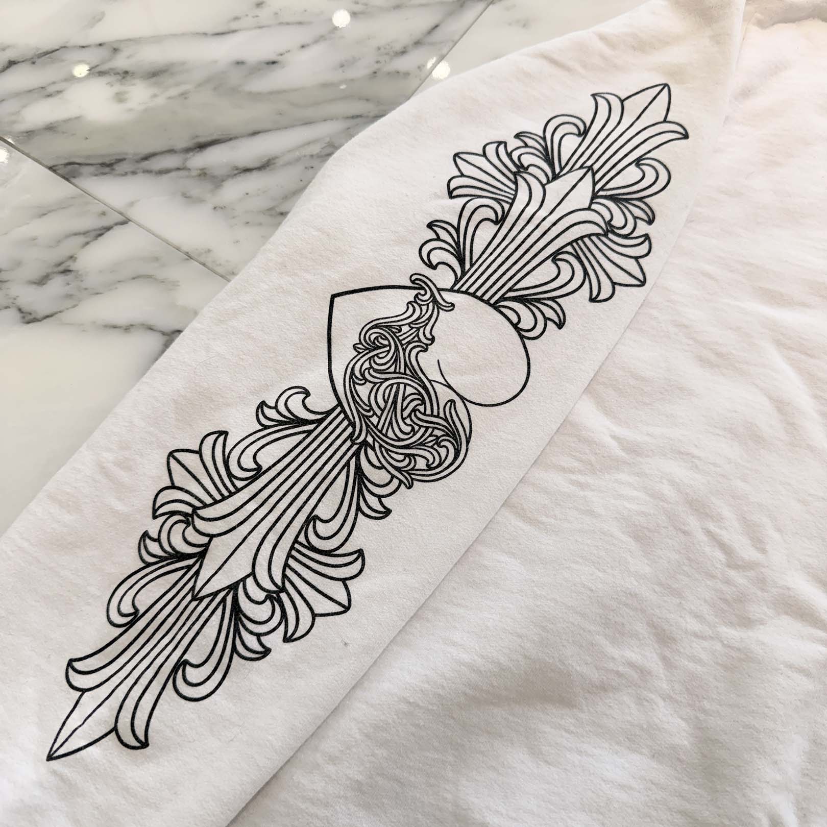 CHROME HEARTS "LOVE YOU" Crew Neck Sweat Shirt Size L クロムハーツ ラブ ユー クルーネック スウェットシャツ サイズL