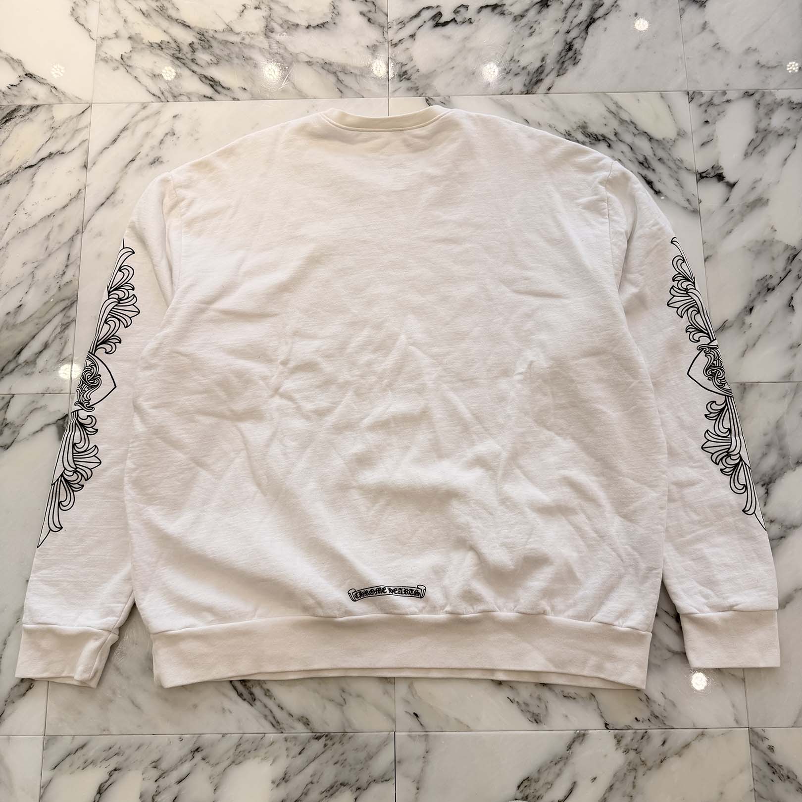 CHROME HEARTS "LOVE YOU" Crew Neck Sweat Shirt Size L クロムハーツ ラブ ユー クルーネック スウェットシャツ サイズL