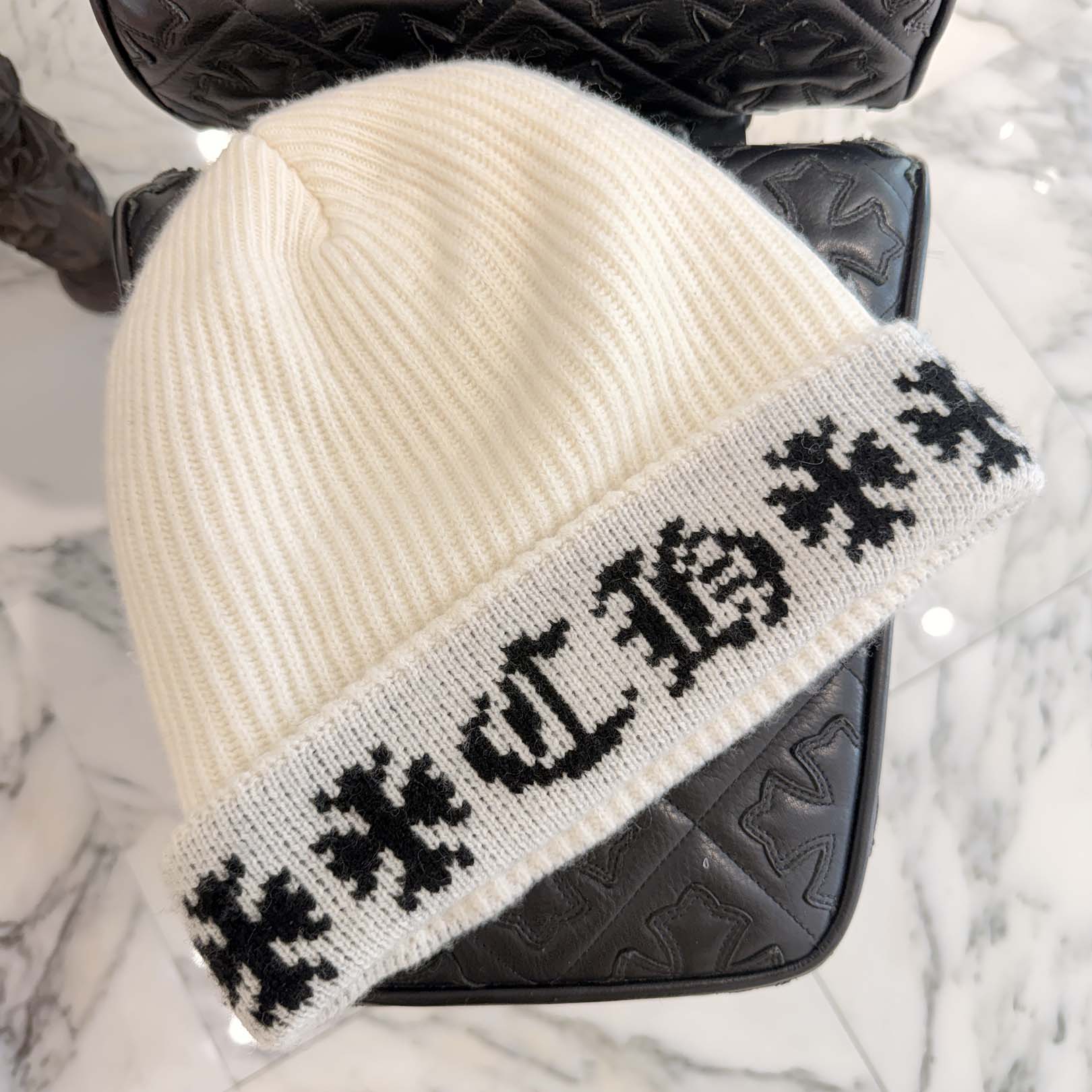 CHROME HEARTS BIG DADDY Cashmere Knit Beanie Size ONE SIZE (53-60) クロムハーツ ビッグダディー カシミヤニット ビーニー サイズONE SIZE (53-60)