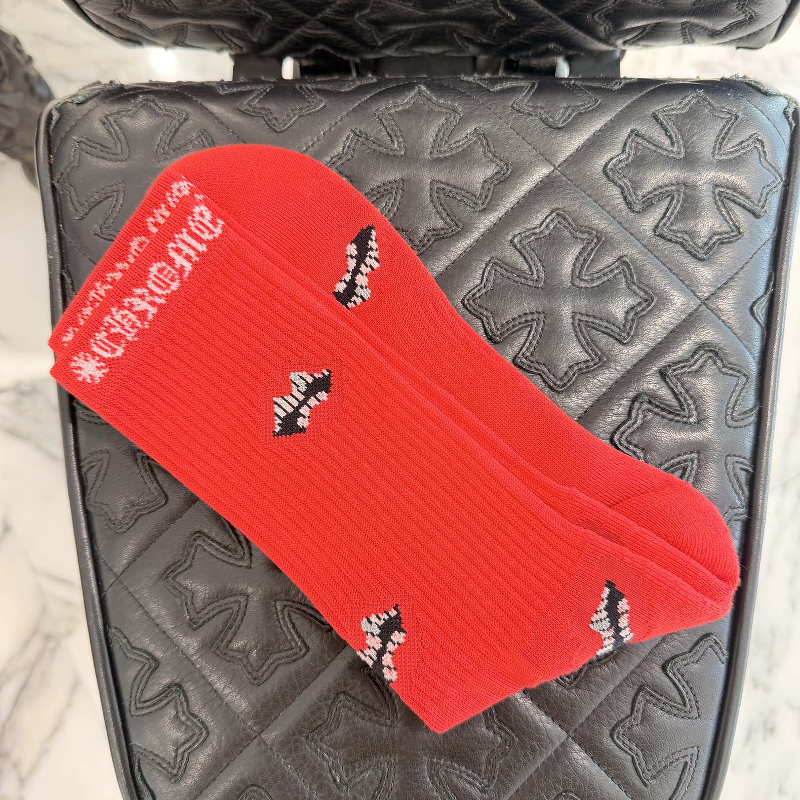 CHROME HEARTS × MATTY BOY Chomper Socks Size L(27cm～30cm) クロムハーツ × マッティボーイ チョンパー ソックス サイズL(27cm～30cm)