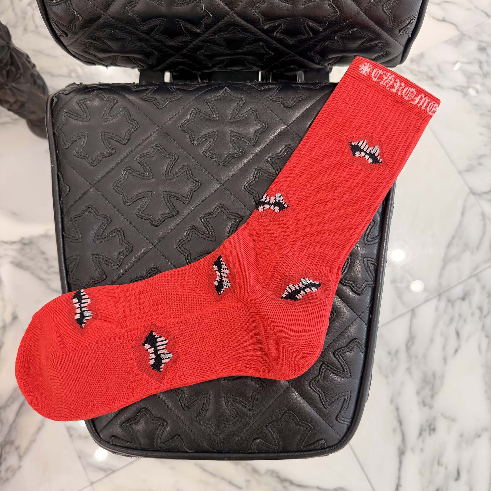 CHROME HEARTS × MATTY BOY Chomper Socks Size L(27cm～30cm) クロムハーツ × マッティボーイ チョンパー ソックス サイズL(27cm～30cm)