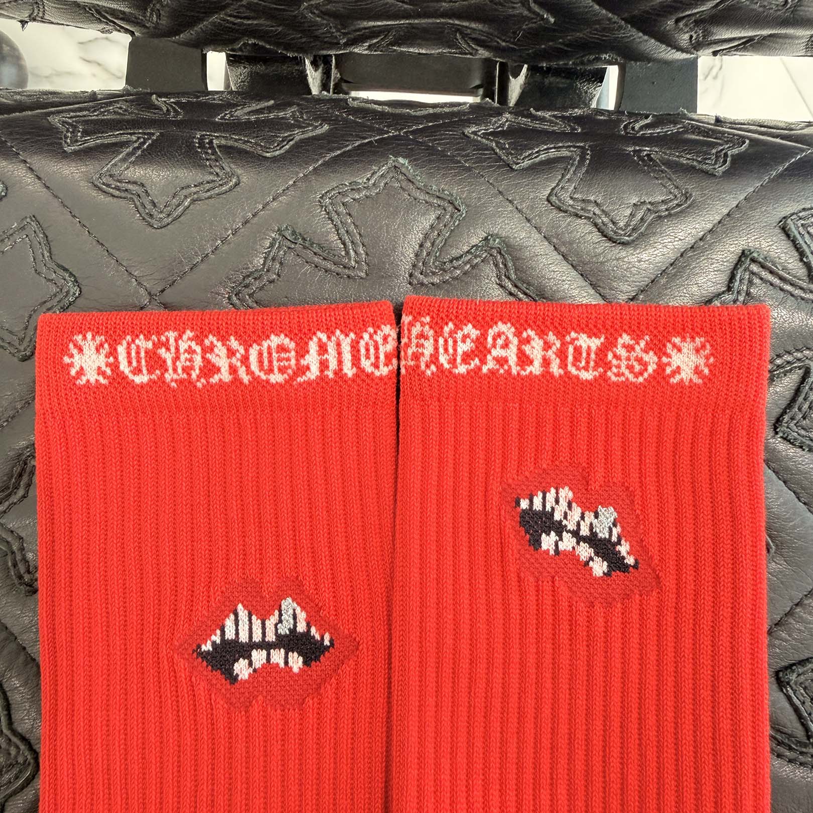 CHROME HEARTS × MATTY BOY Chomper Socks Size L(27cm～30cm) クロムハーツ × マッティボーイ チョンパー ソックス サイズL(27cm～30cm)