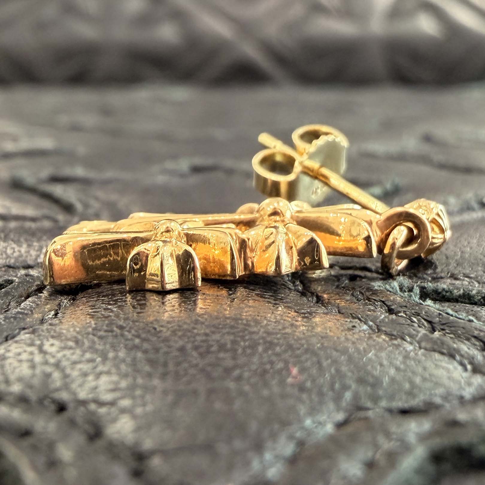 CHROME HEARTS 22K Triple Cross Earring クロムハーツ 22K トリプルクロス イヤリング ピアス