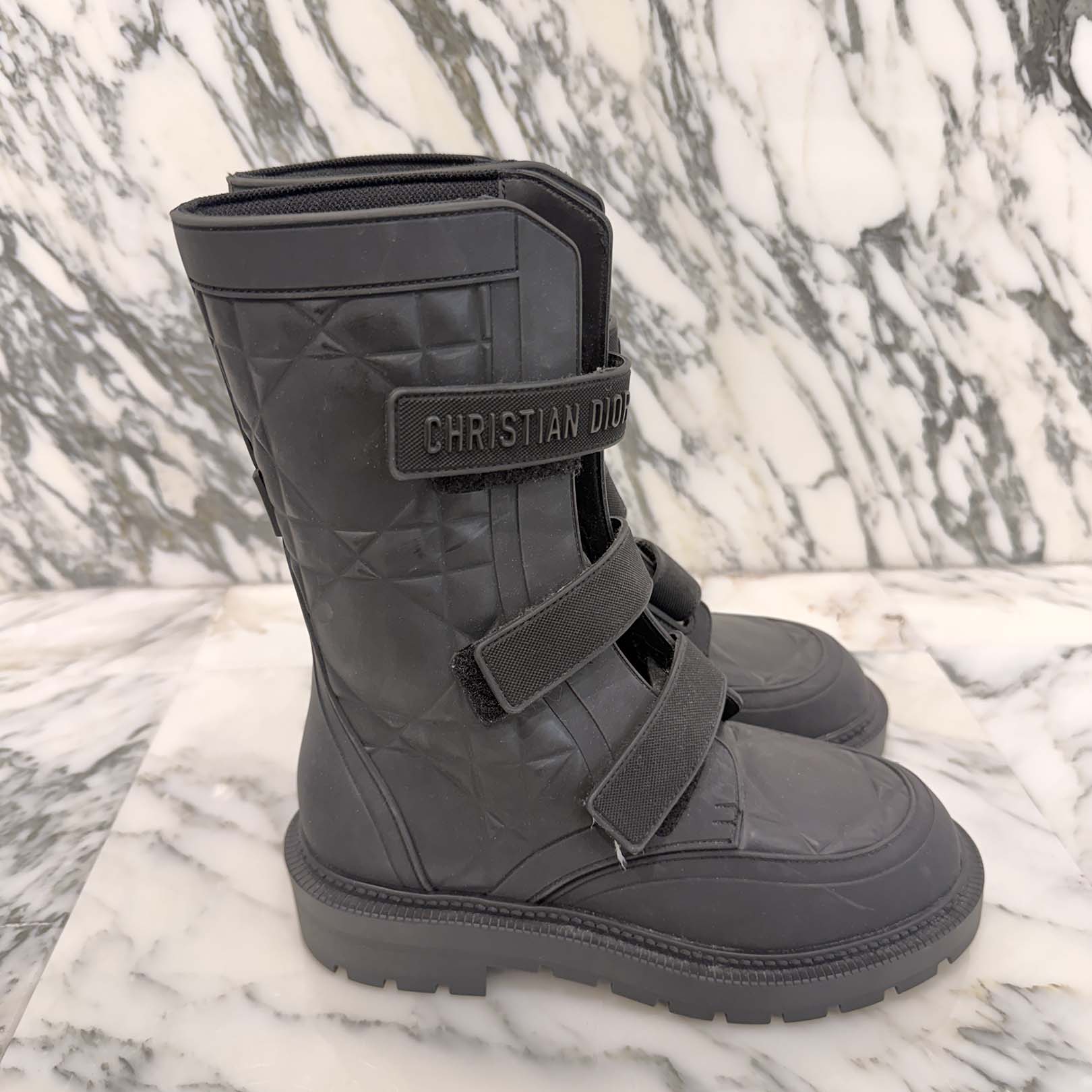 DIOR 2022AW Evolution Macro Cannage Strap Ankle Boots MT0922 Size 35 (22.0cm～22.5cm) ディオール エボリューション マクロカナージュ ストラップ アンクルブーツ サイズ35 (22.0cm～22.5cm)