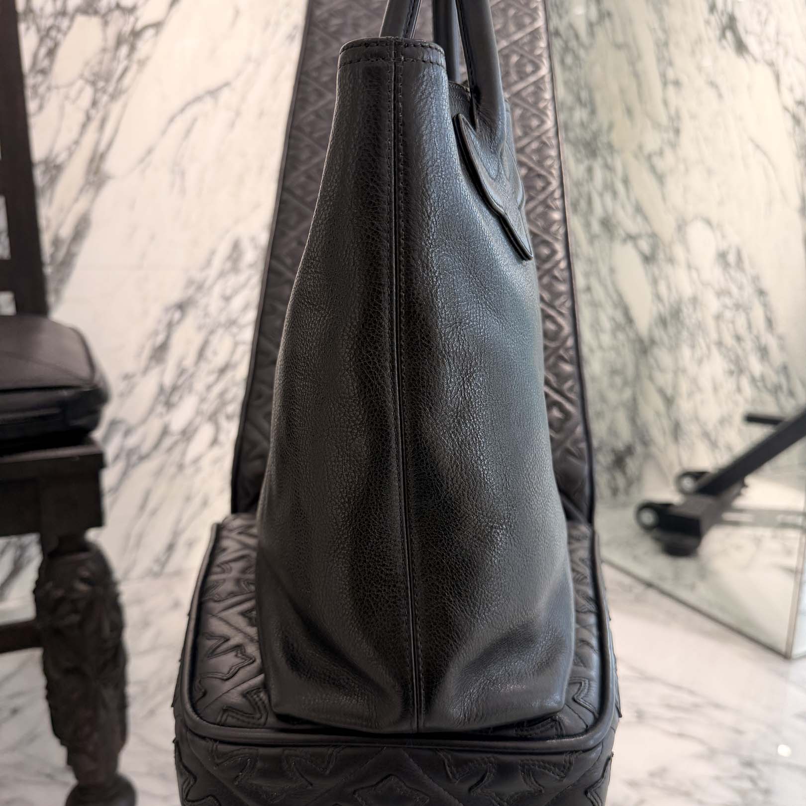 CHROME HEARTS 1 Cross Leather Patch FS Tote Bag クロムハーツ 1クロス レザーパッチ FS トートバッグ