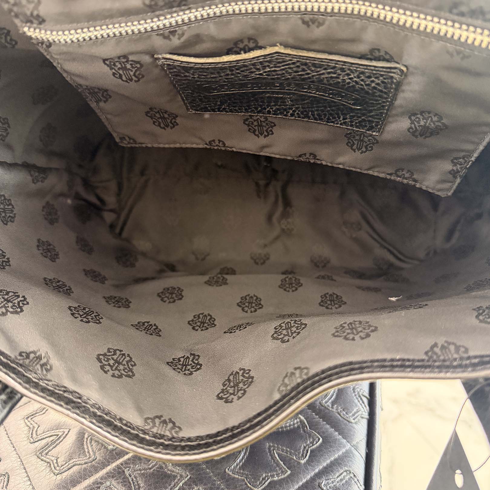 CHROME HEARTS 1 Cross Leather Patch FS Tote Bag クロムハーツ 1クロス レザーパッチ FS トートバッグ