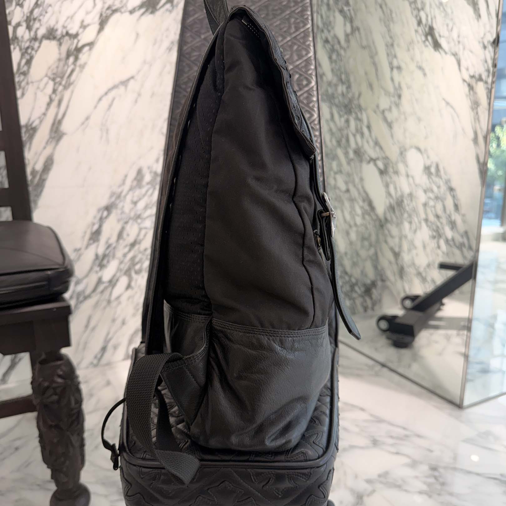 CHROME HEARTS Gunslinger Cemetery Cross Patch Leather Backpack クロムハーツ ガンスリンガー セメタリークロスパッチ レザー バックパック