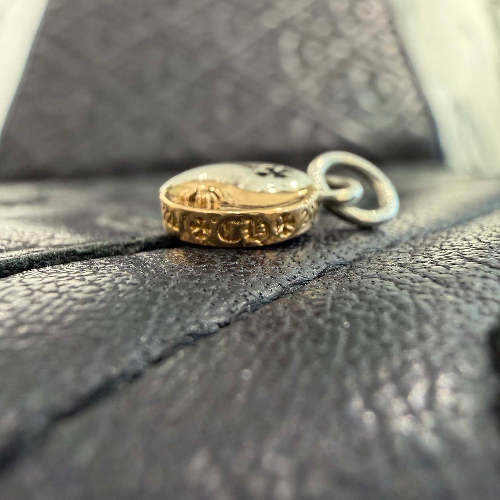 CHROME HEARTS YIN YANG CHARM SILVER /22K GOLD SMALL CHARM Pendant Top クロムハーツ インヤン チャーム シルバー925 / 22K ゴールド スモールチャーム ペンダントトップ