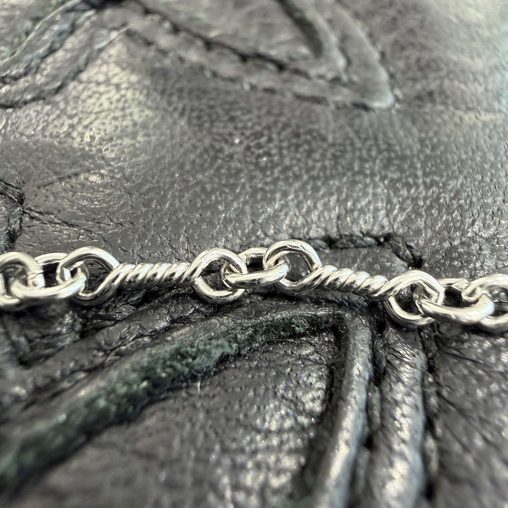 CHROME HEARTS 18KWG Twist Chain Necklace Size 20 Inch クロムハーツ 18KWG ツイストチェーン ネックレス サイズ20インチ