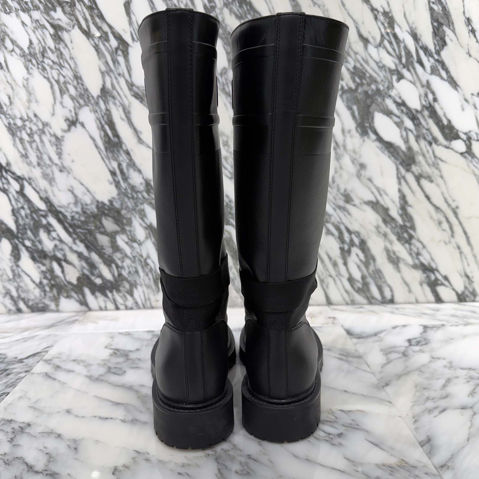 DIOR D-Major Leather Long Boots Size 36(23.0cm~23.5cm)  ディオール Dメジャー レザーロングブーツ サイズ36(23.0cm~23.5cm)