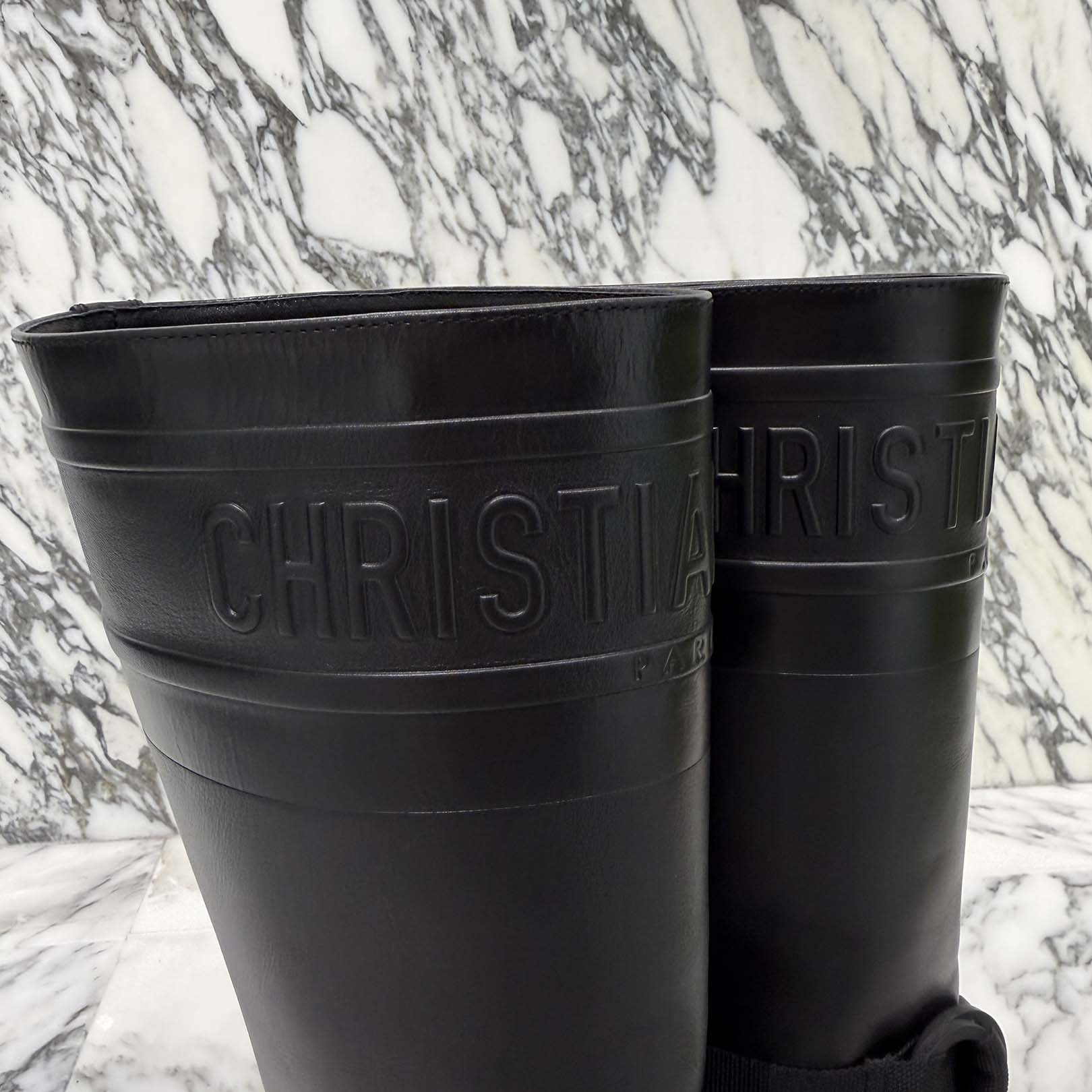 DIOR D-Major Leather Long Boots Size 36(23.0cm~23.5cm)  ディオール Dメジャー レザーロングブーツ サイズ36(23.0cm~23.5cm)