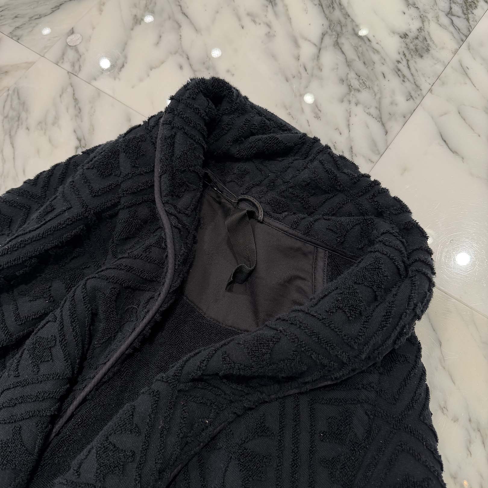 CHROME HEARTS Y NOT CH Plus Pattern Pile Bathrobe Size S/M クロムハーツ ワイノット CHプラス総柄 パイル地 バスローブ サイズS/M