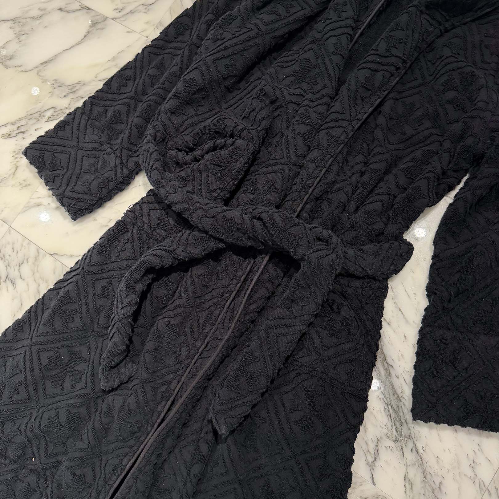 CHROME HEARTS Y NOT CH Plus Pattern Pile Bathrobe Size S/M クロムハーツ ワイノット CHプラス総柄 パイル地 バスローブ サイズS/M