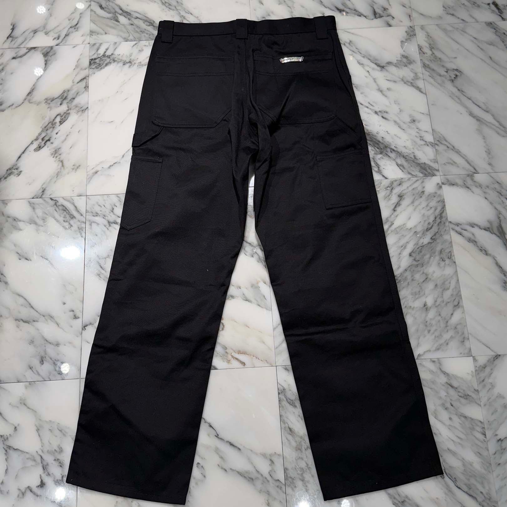 CHROME HEARTS Carpenter Cross Ball Button Double Knee Pants Size 33 クロムハーツ カーペンター クロスボールボタン ダブルニーパンツ サイズ33