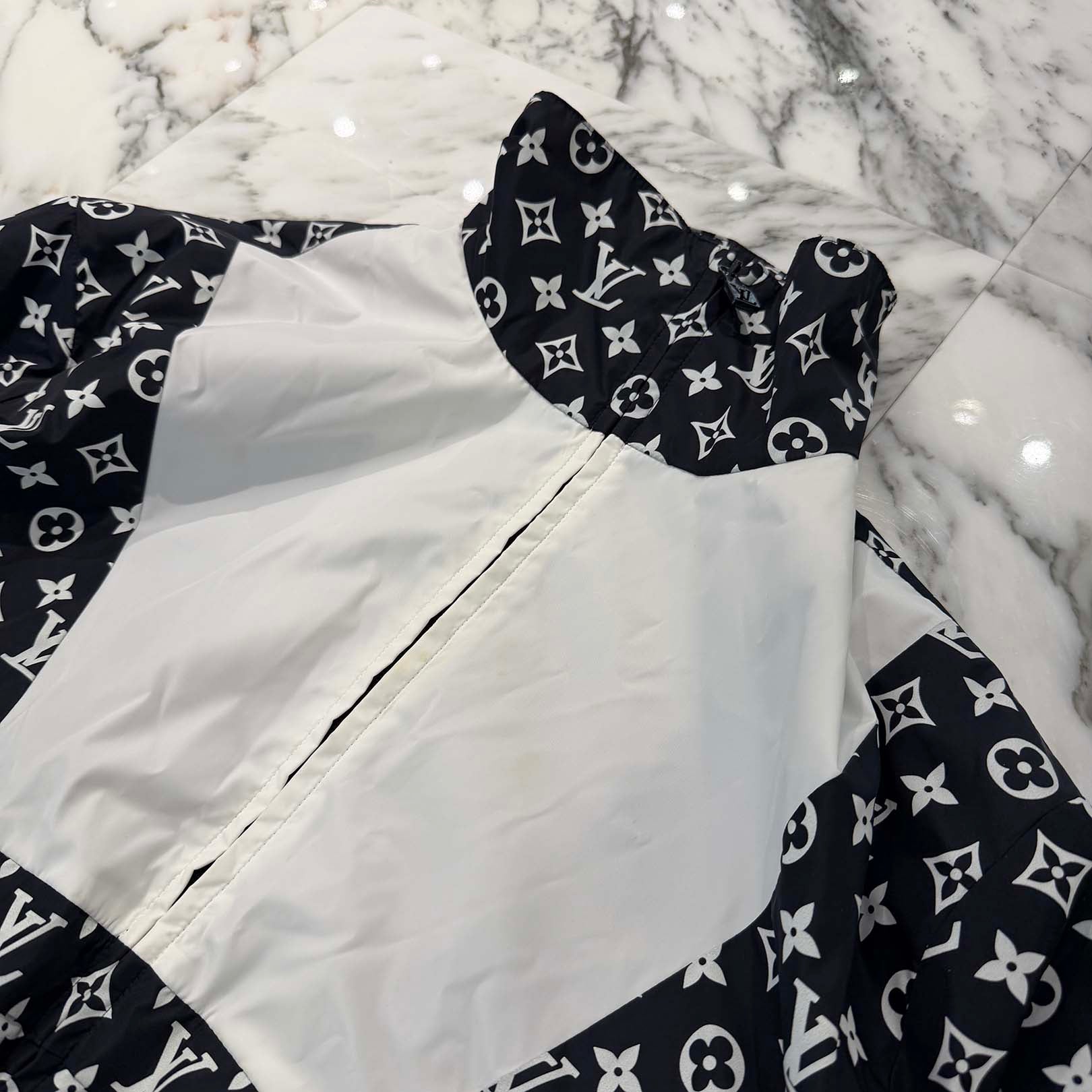 LOUIS VUITTON 2024AW Monogram Technical Track Nylon Jacket HRB83W Size 46 ルイヴィトン モノグラム テクニカル トラック ナイロンジャケット サイズ46