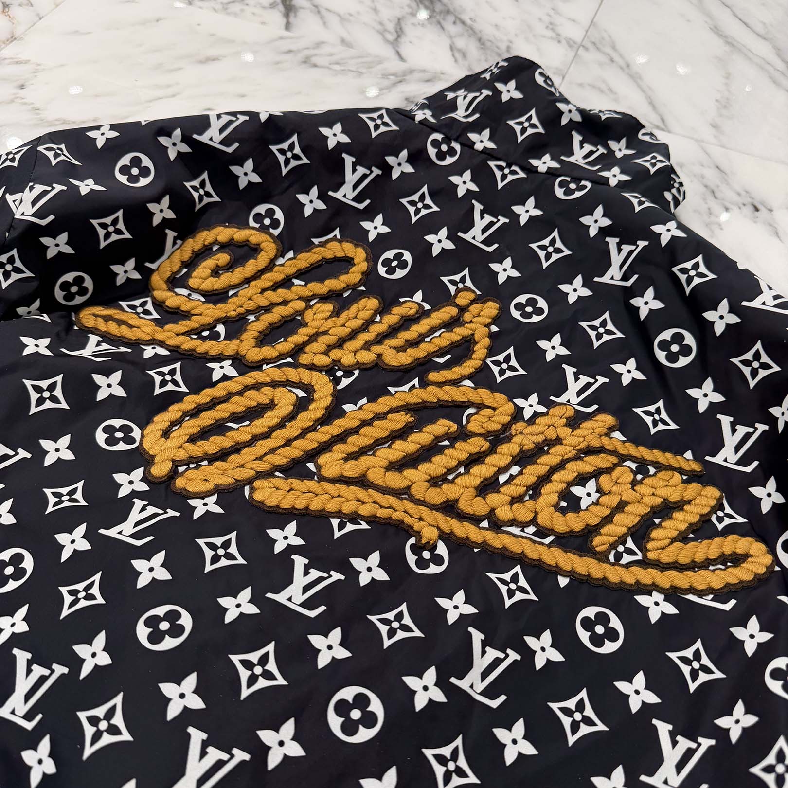 LOUIS VUITTON 2024AW Monogram Technical Track Nylon Jacket HRB83W Size 46 ルイヴィトン モノグラム テクニカル トラック ナイロンジャケット サイズ46