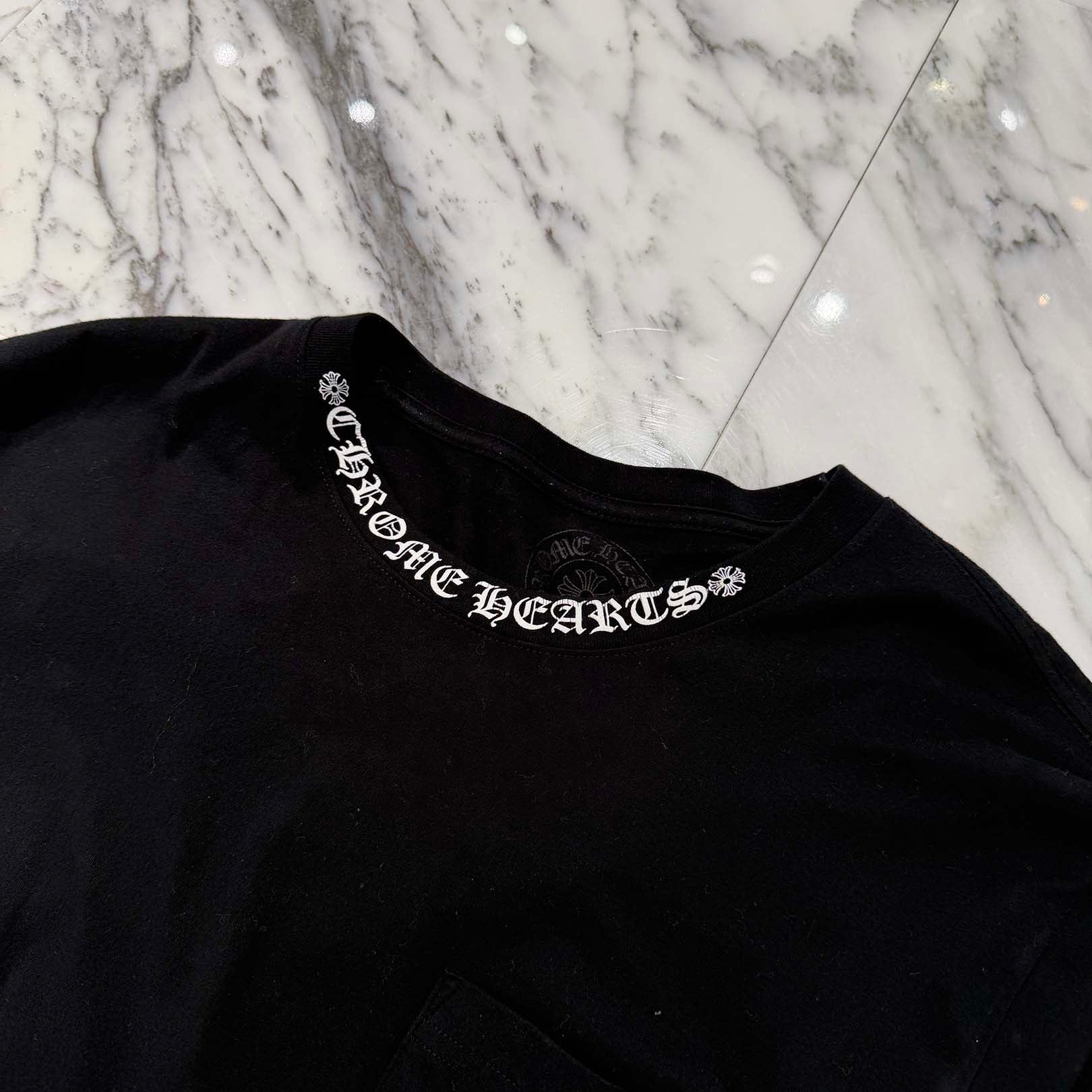 CHROME HEARTS Neck Logo Long Sleeve Tee Size XL クロムハーツ ネックロゴ ロングスリーブ Tシャツ サイズXL