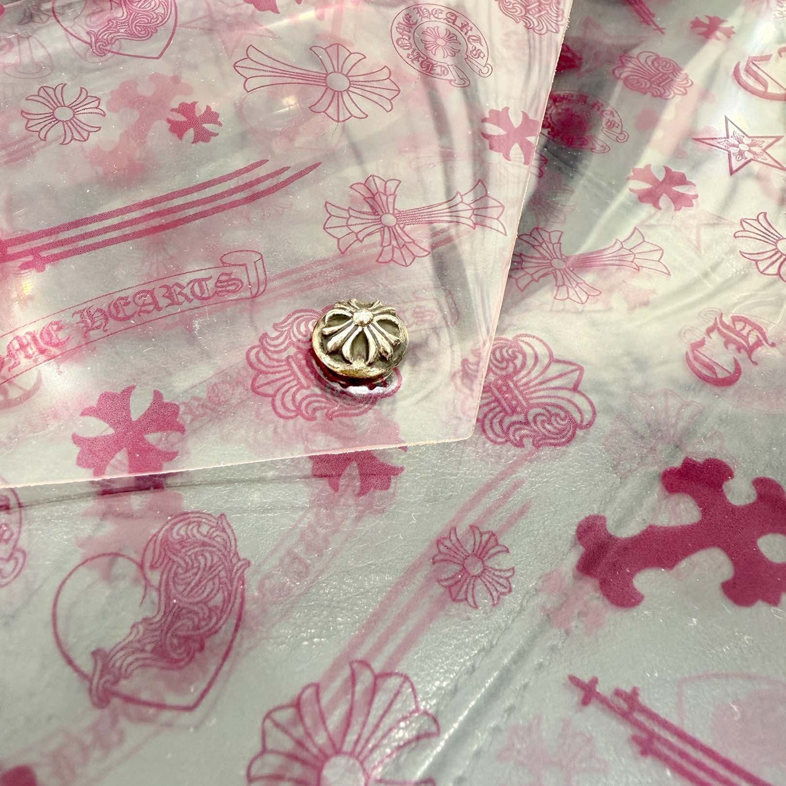 CHROME HEARTS PVC Multi Logo Clear Poach クロムハーツ PVC マルチロゴ クリアポーチ